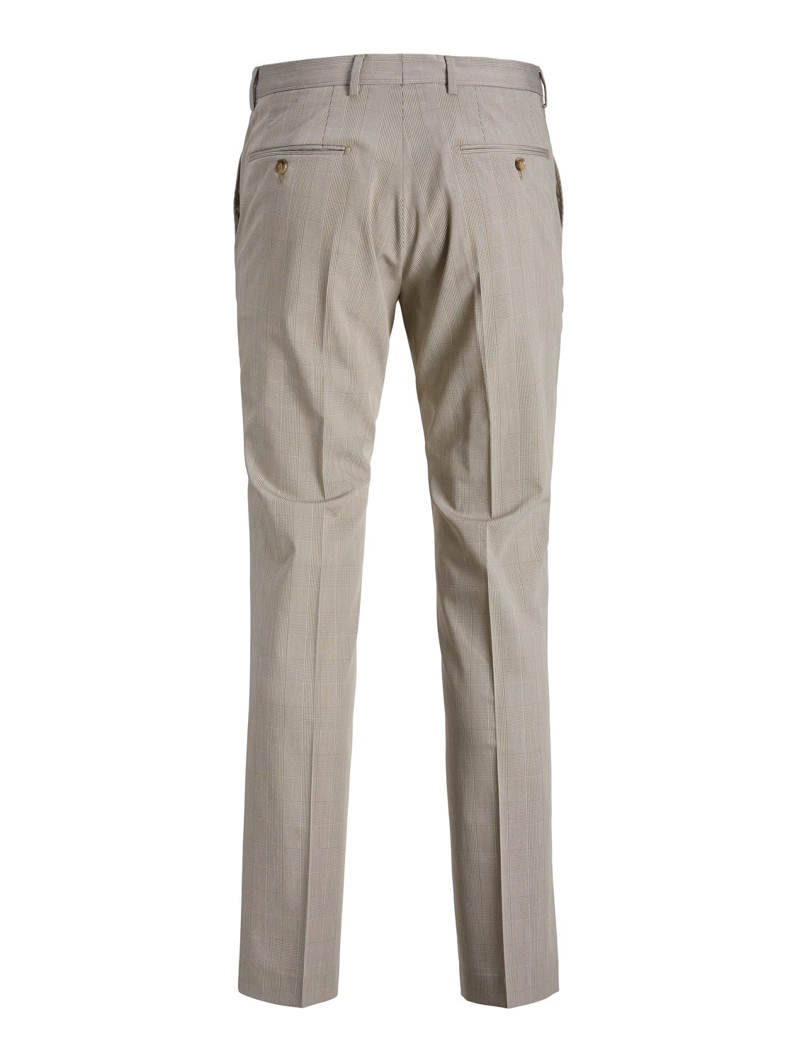 JACK & JONES Solaris Check Trouser loose fit, heren pantalon, wit Pepper