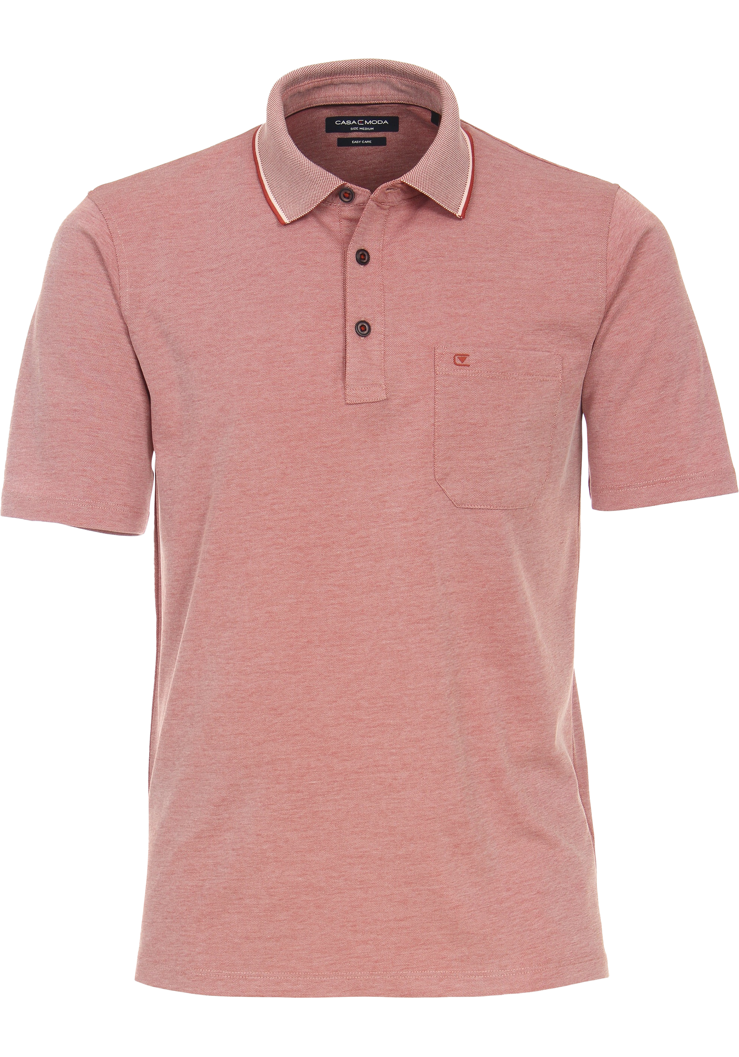 CASA MODA comfort fit heren polo, oranje