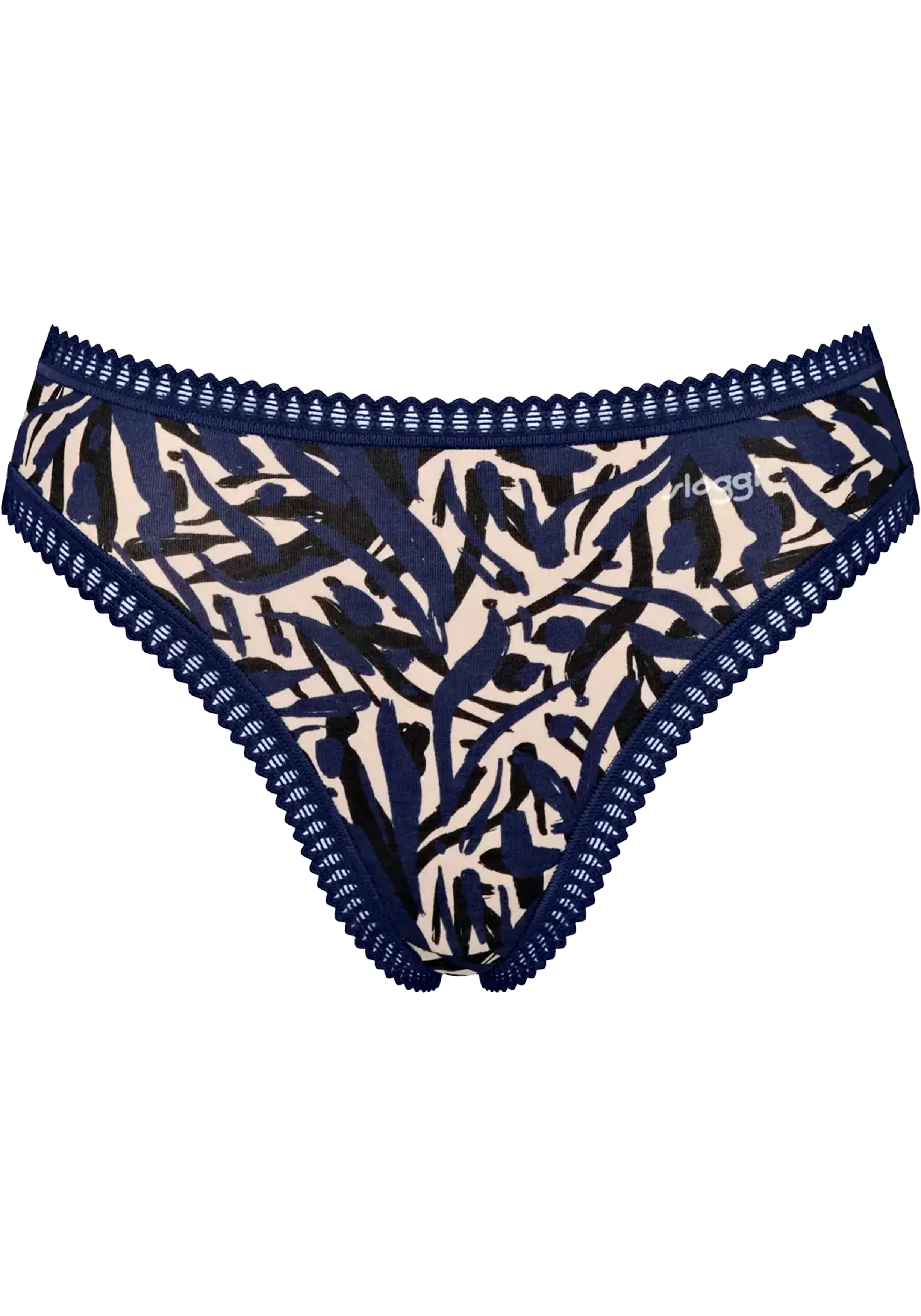 Sloggi Women GO Crush High leg (3-pack), dames slip, zwart, blauw, print