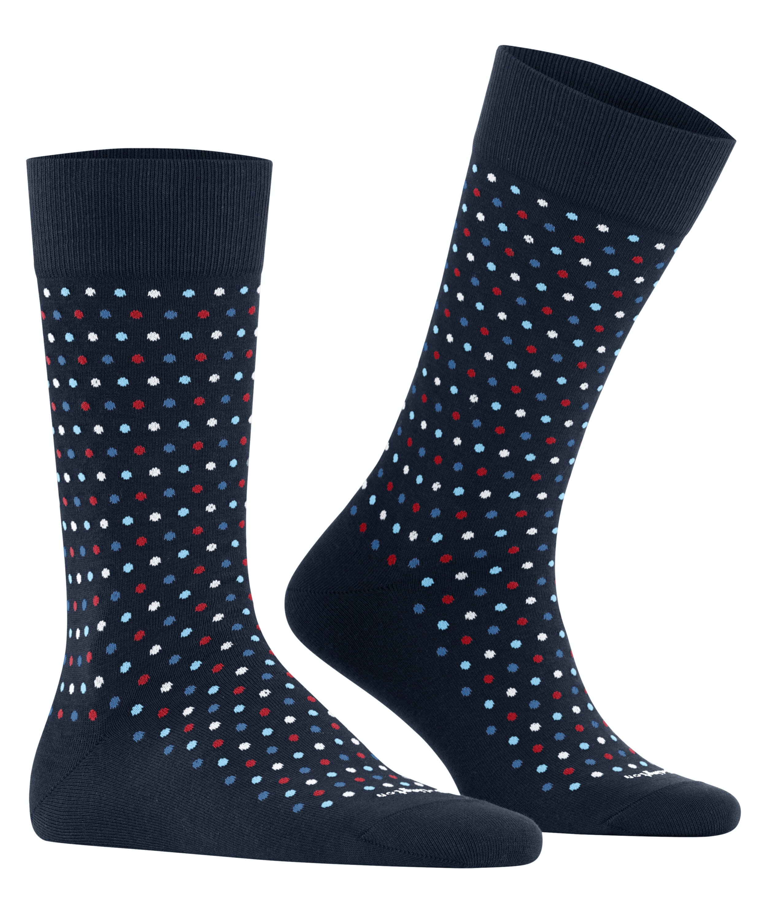 Burlington Dot herensokken, blauw (marine)