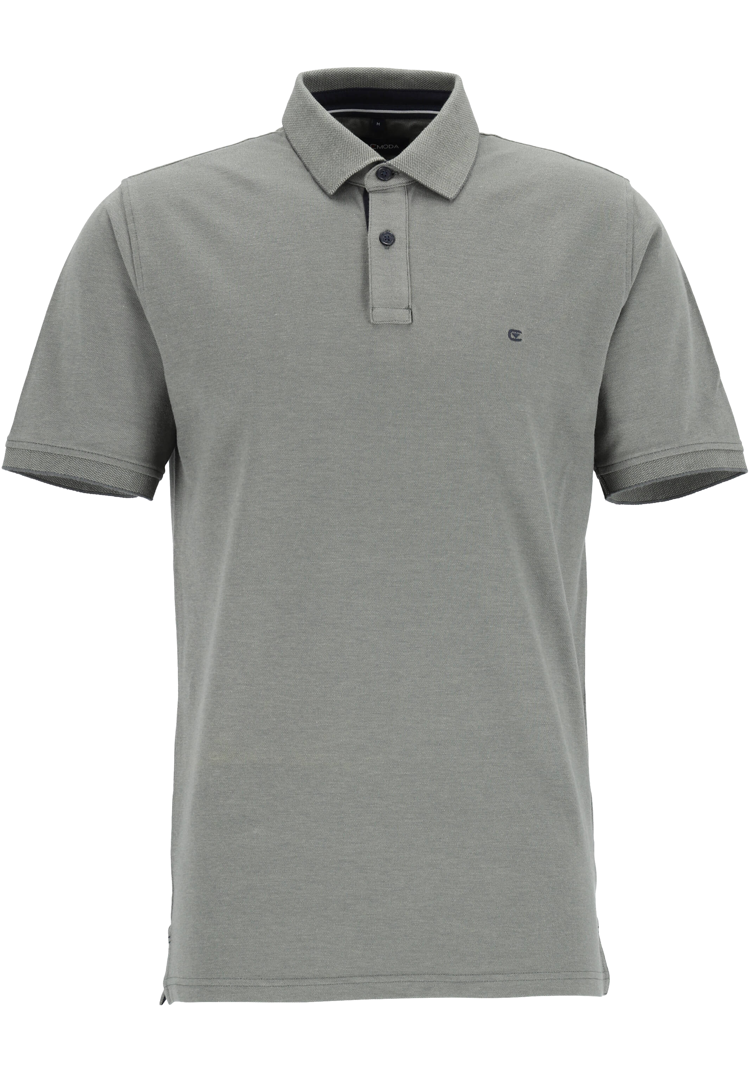 CASA MODA comfort fit poloshirt, stretch, grijs-groen