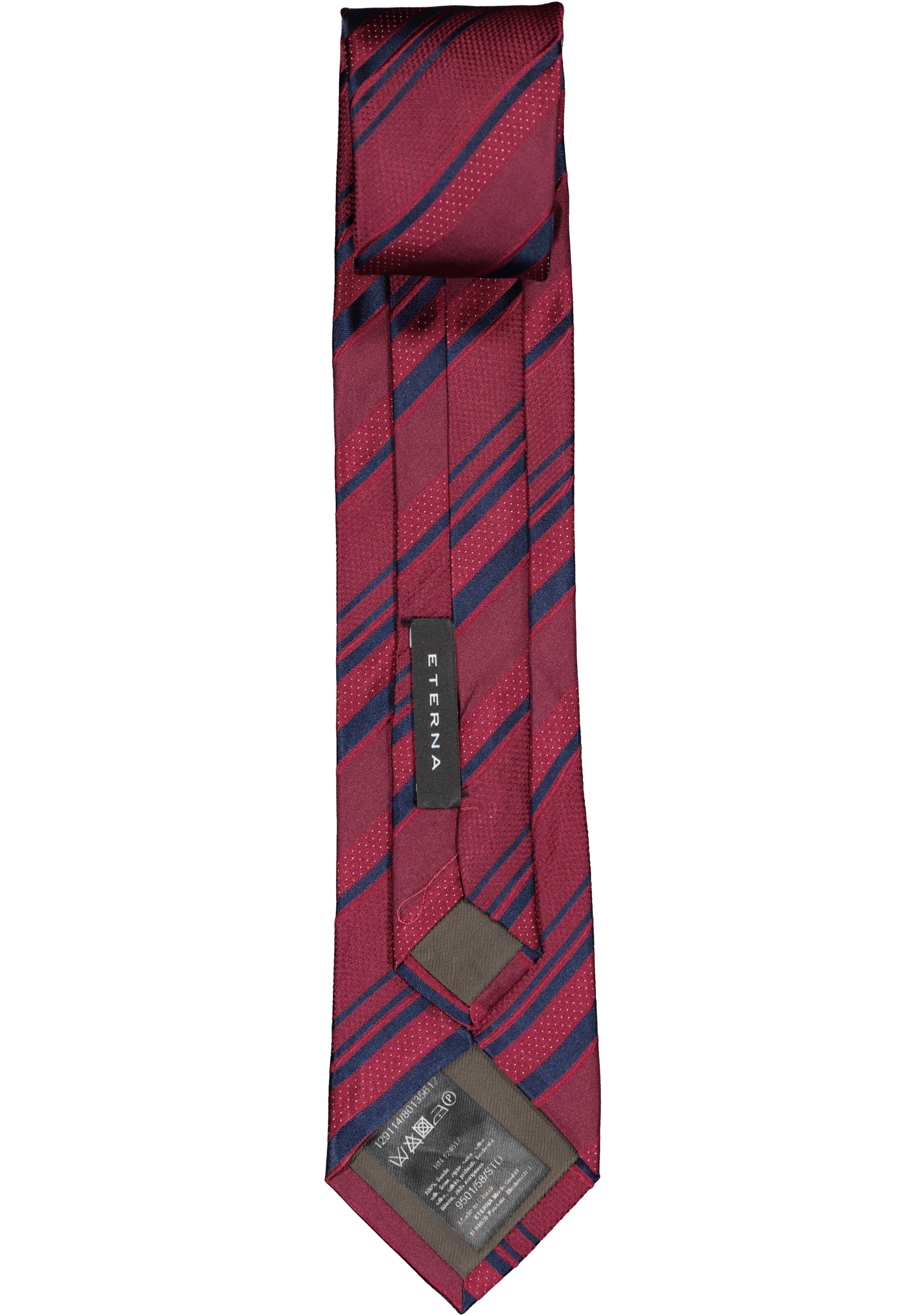 ETERNA stropdas, bordeaux rood gestreept