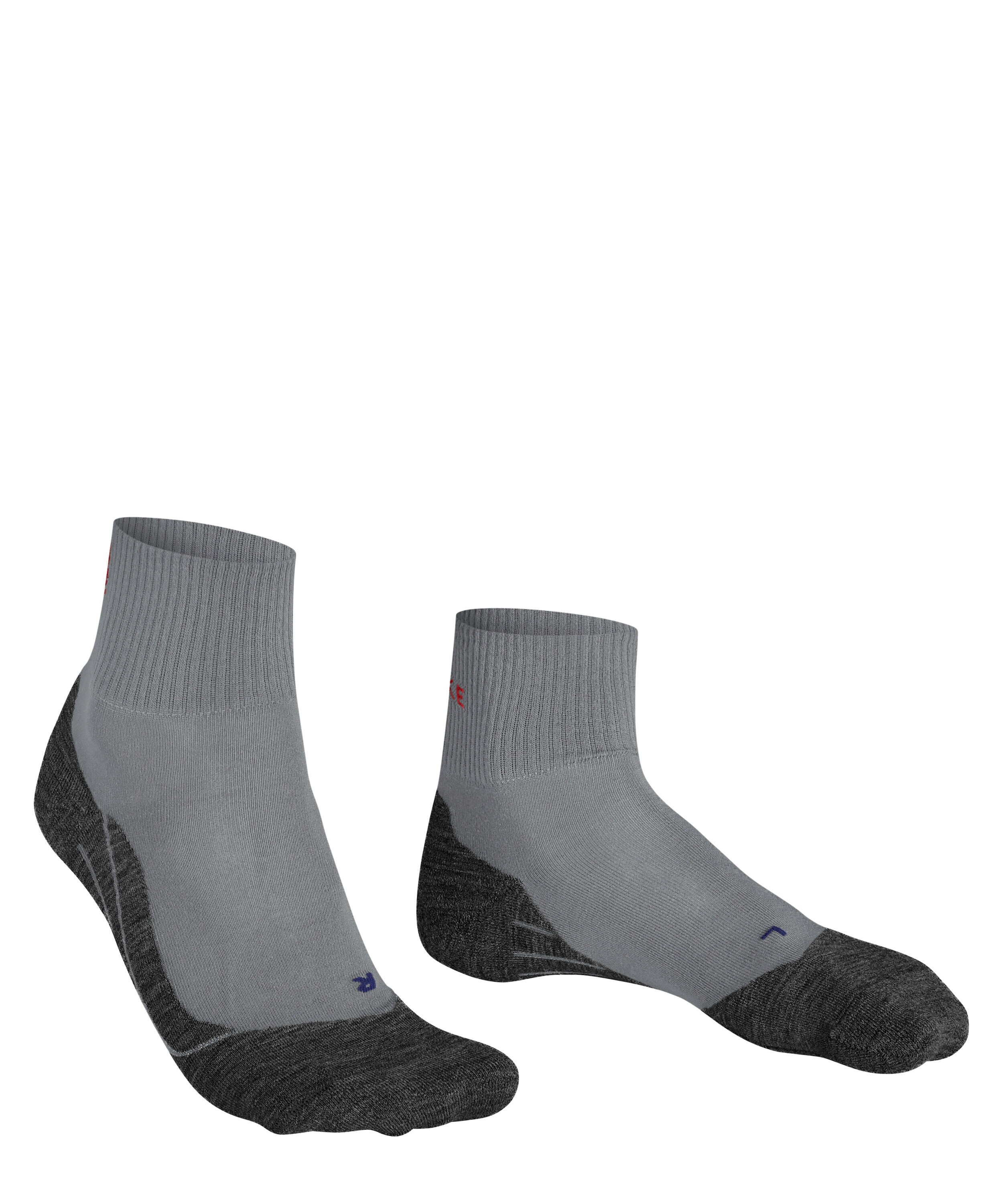 FALKE TK5 Wander Cool Short heren trekking sokken kort, grijs (hematite)