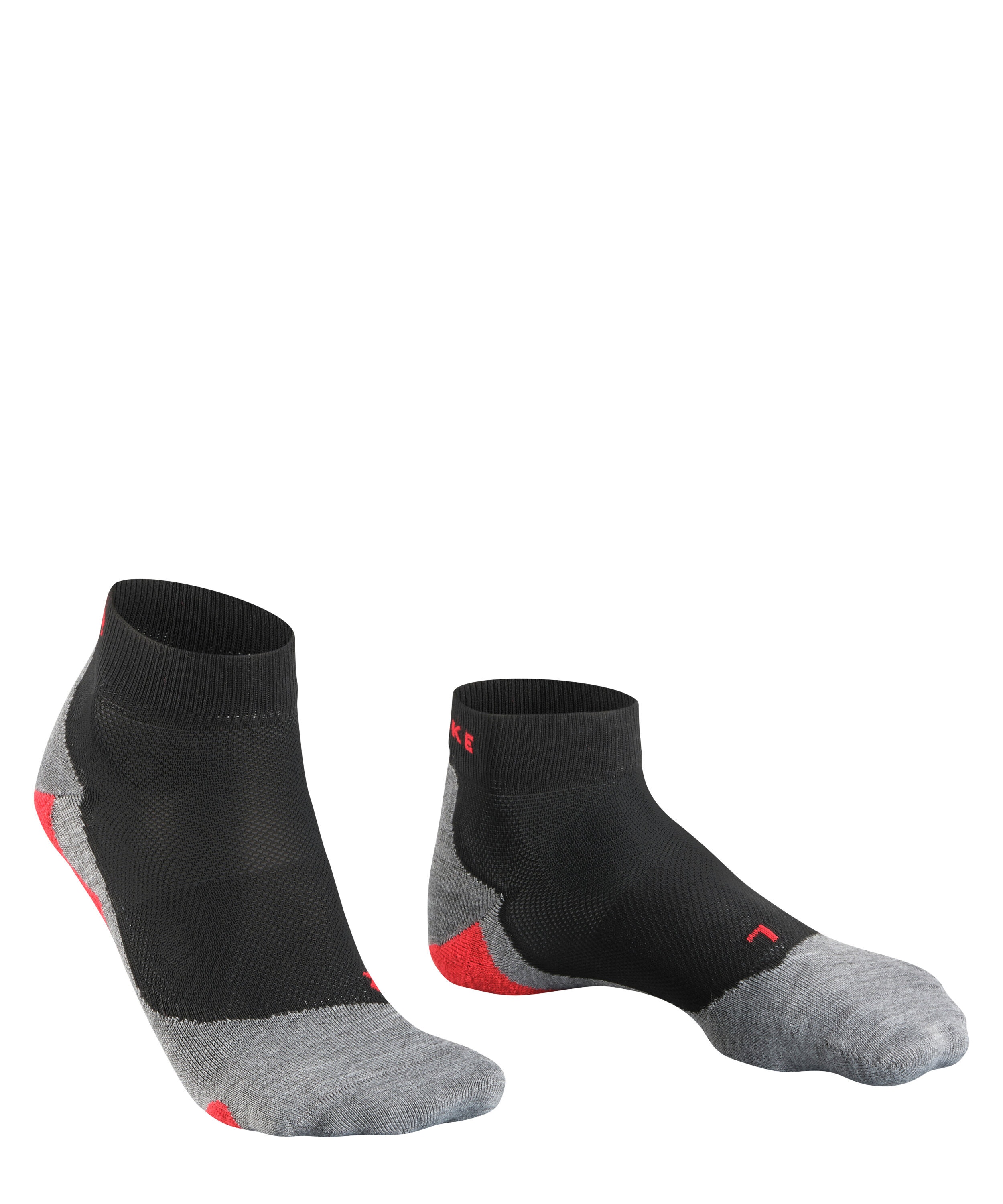 FALKE RU5 Race Short heren running sokken kort, zwart (black-mix)