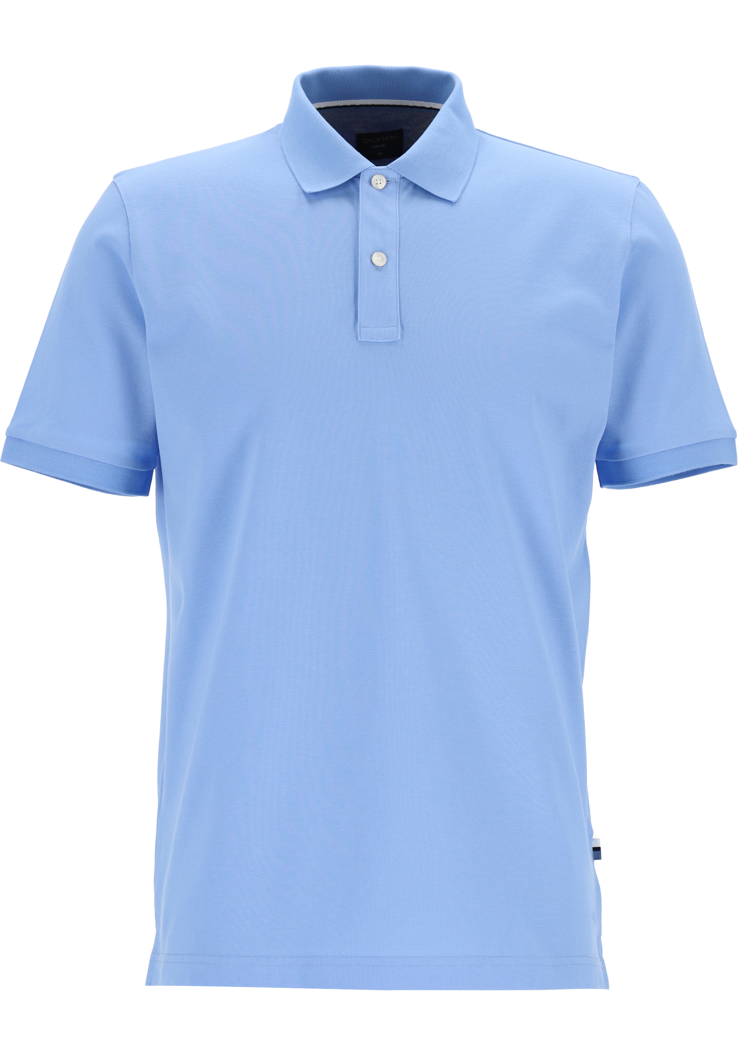 OLYMP Polo Casual, modern fit polo, lichtblauw