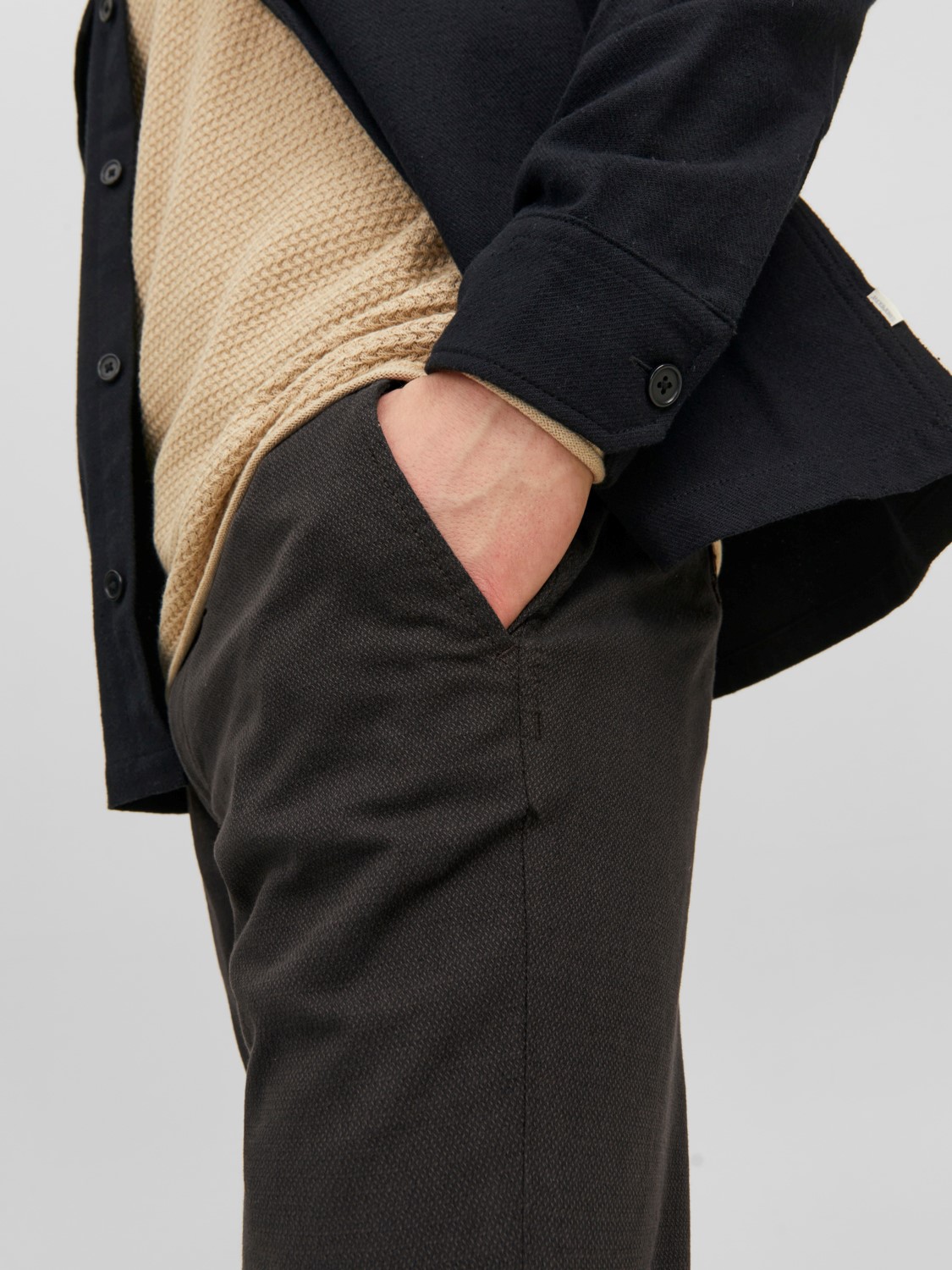 JACK & JONES Marco Fury slim fit, heren chino, donkerbruin