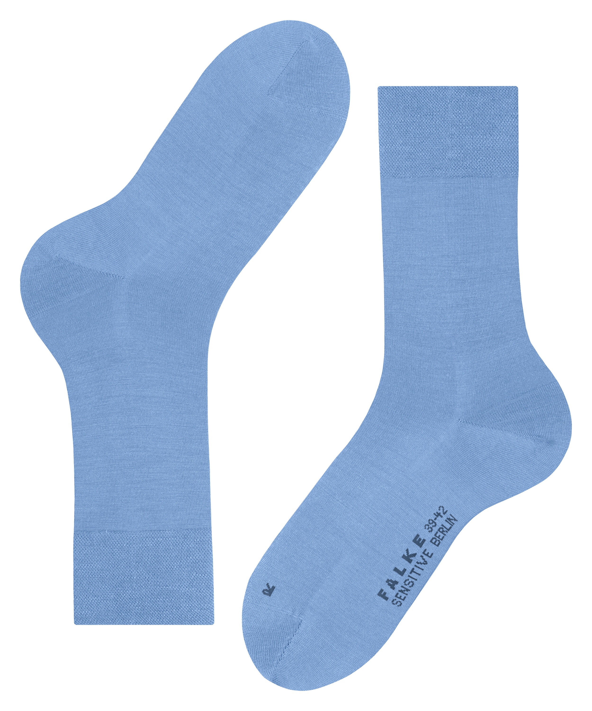 FALKE Sensitive Berlin herensokken, ijsblauw (arcticblue)