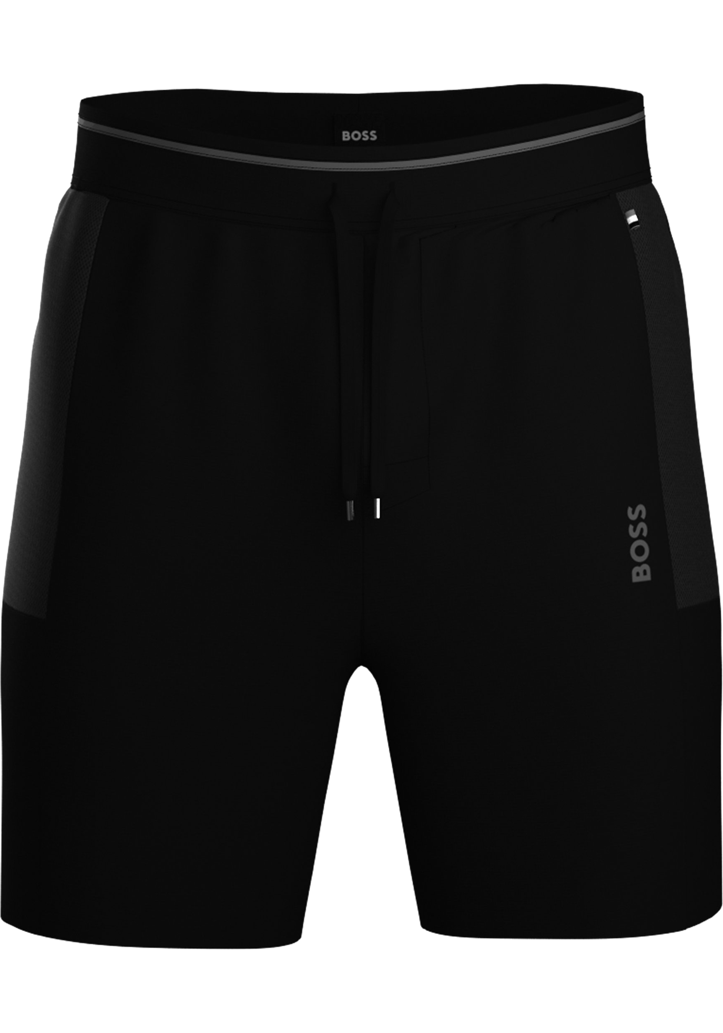 BOSS Tracksuit Short, heren pyjama- of loungebroek kort, zwart