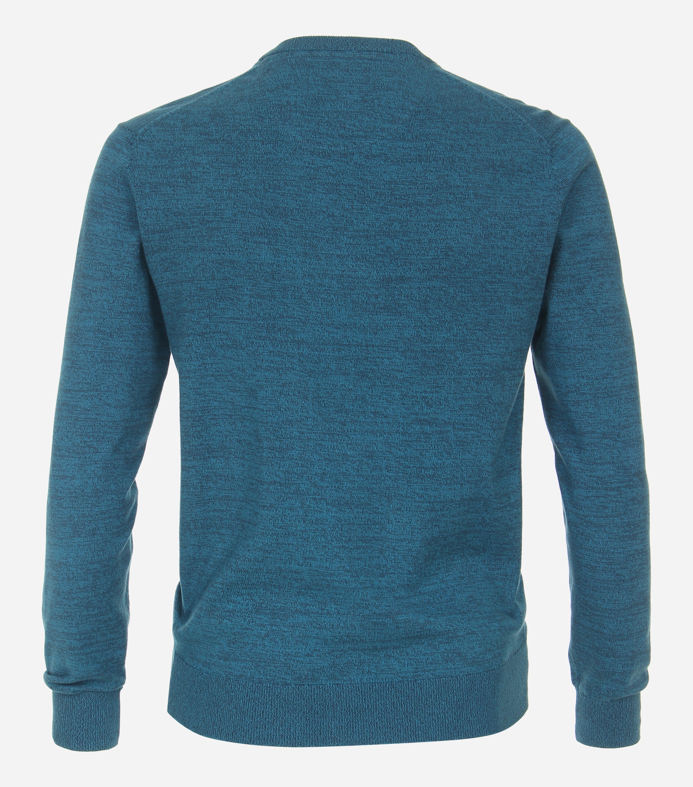 Redmond heren trui katoen, O-hals, blauw (middeldik)