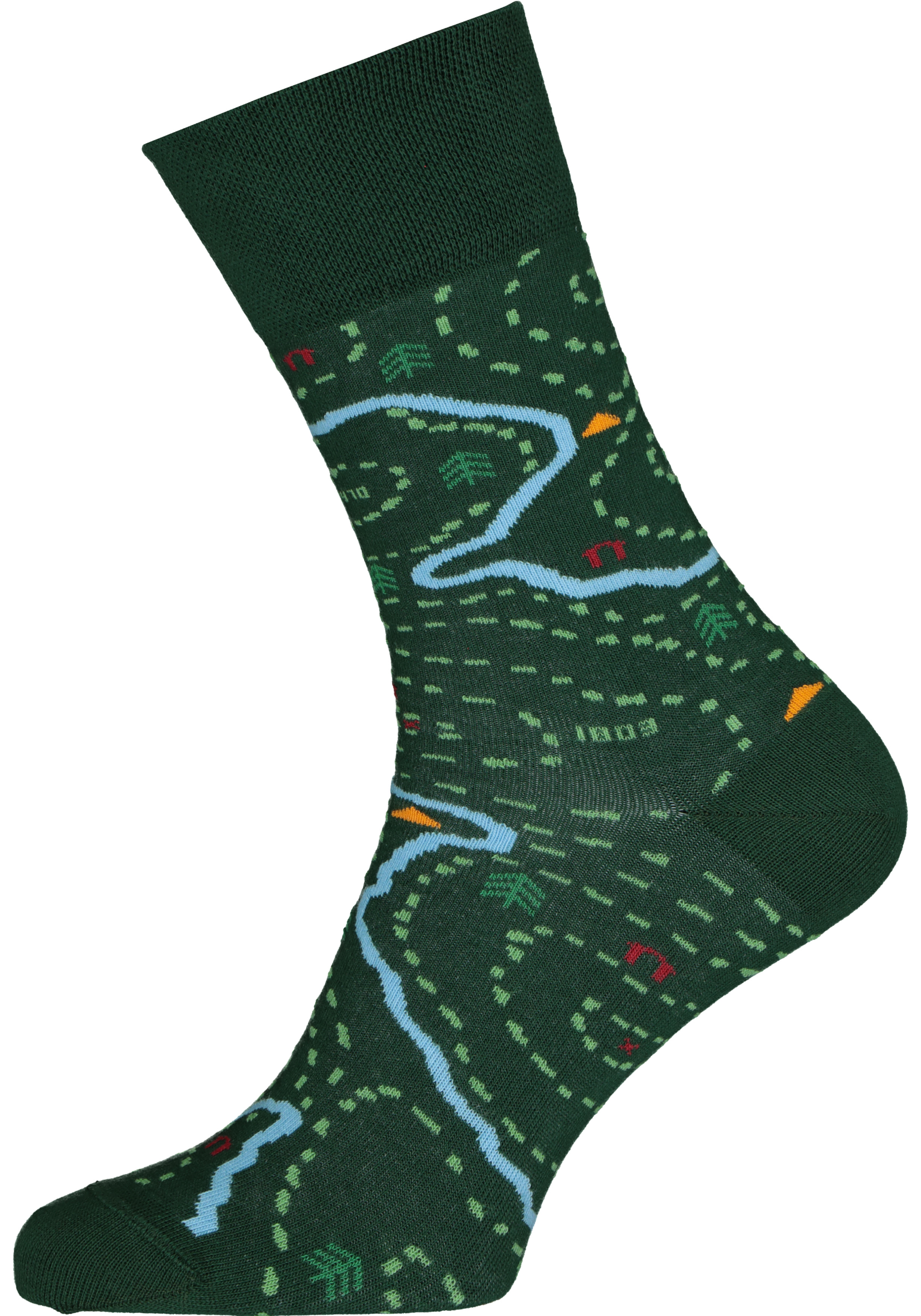 Many Mornings unisex sokken Map