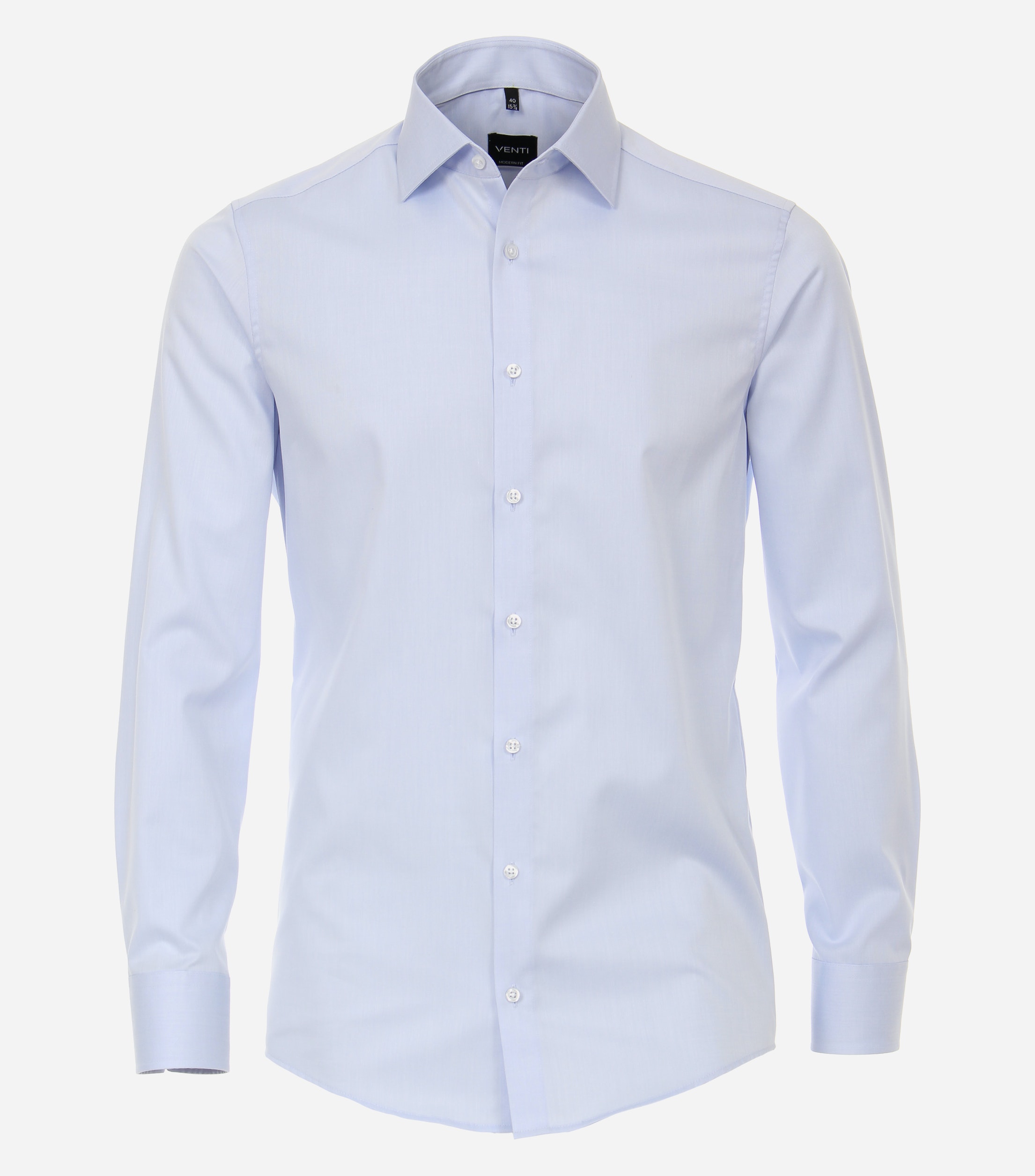 VENTI modern fit overhemd, mouwlengte 72 cm, twill, blauw