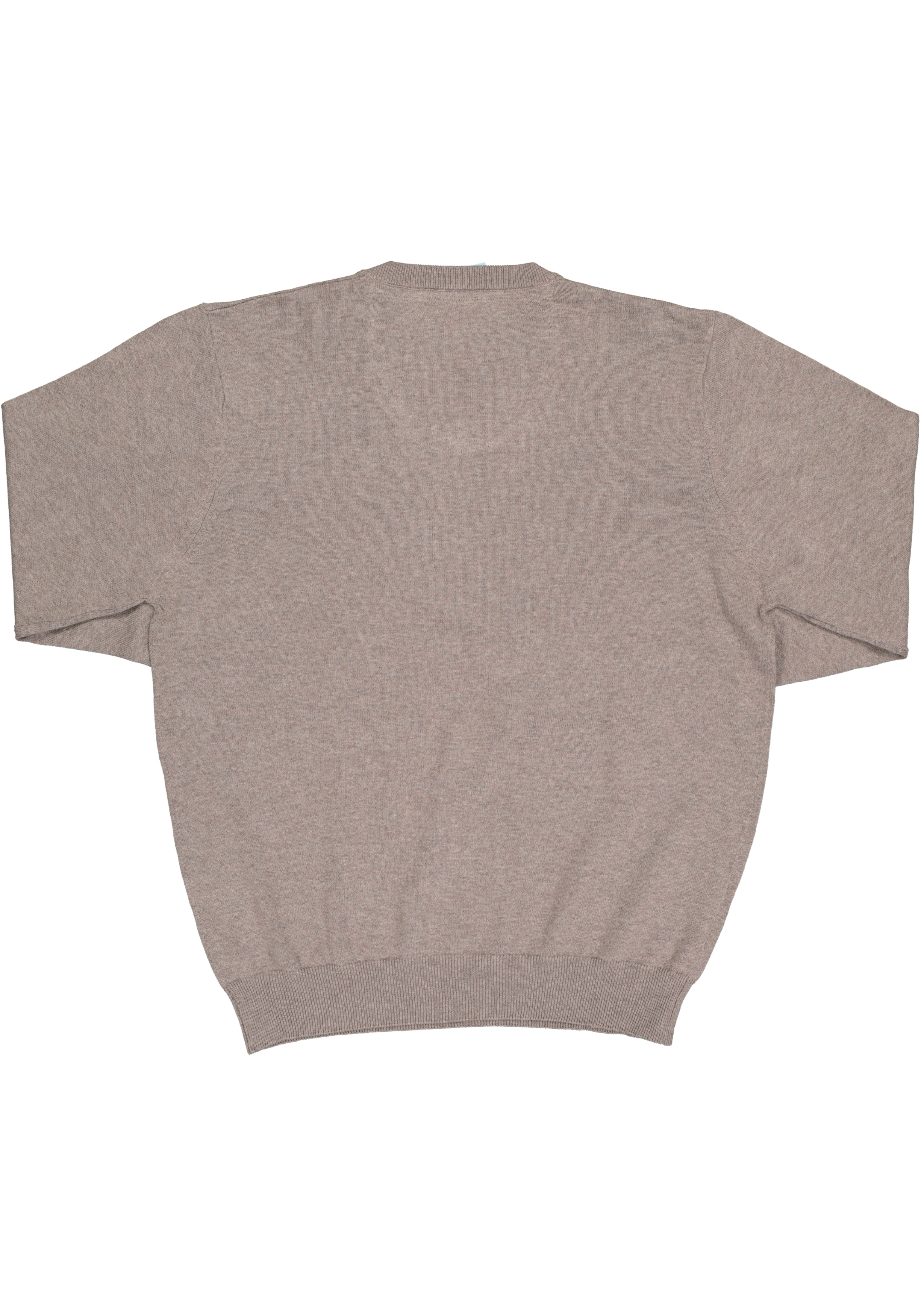 Redmond heren trui katoen, V-hals, beige