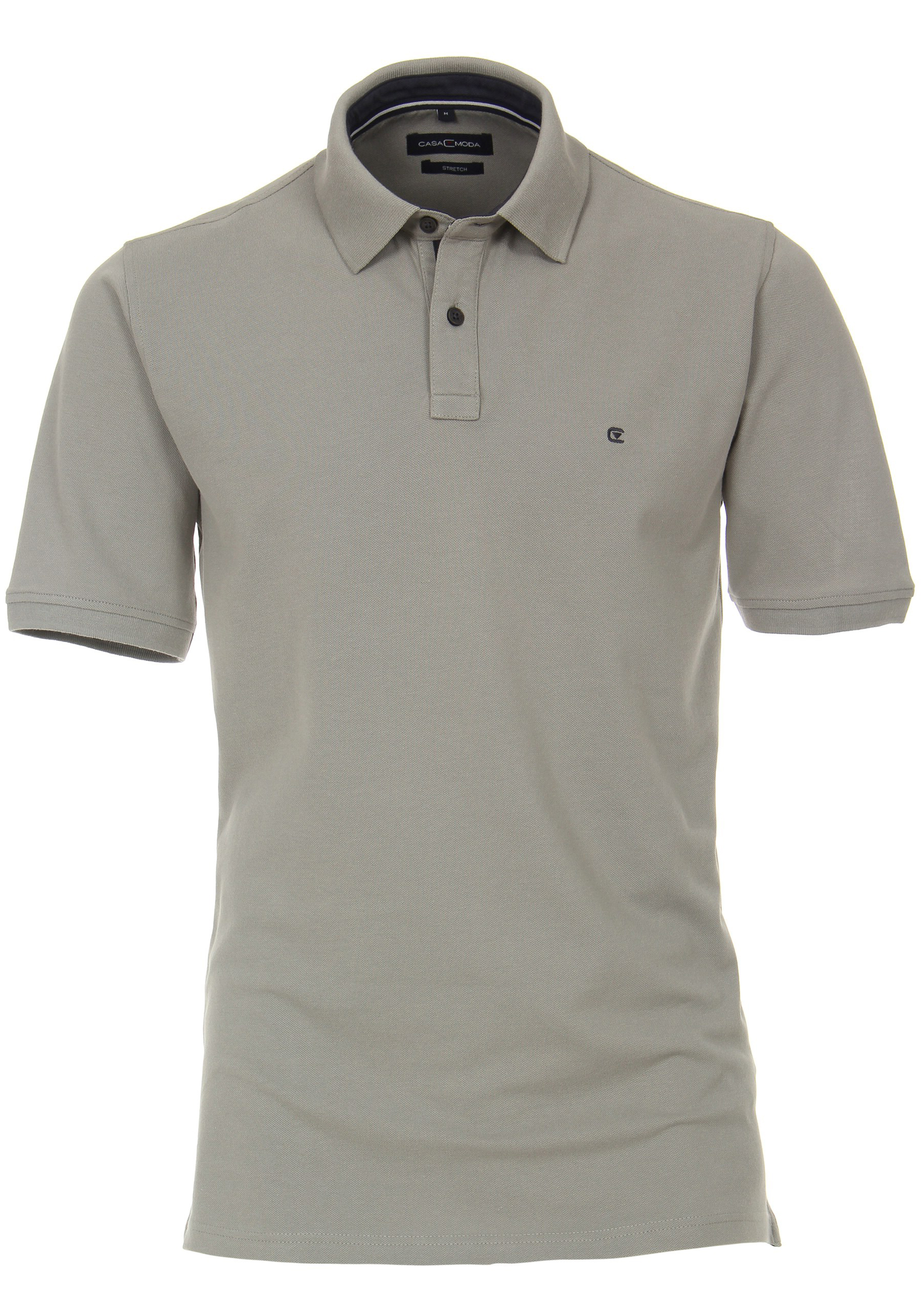 CASA MODA comfort fit poloshirt, stretch, grijs