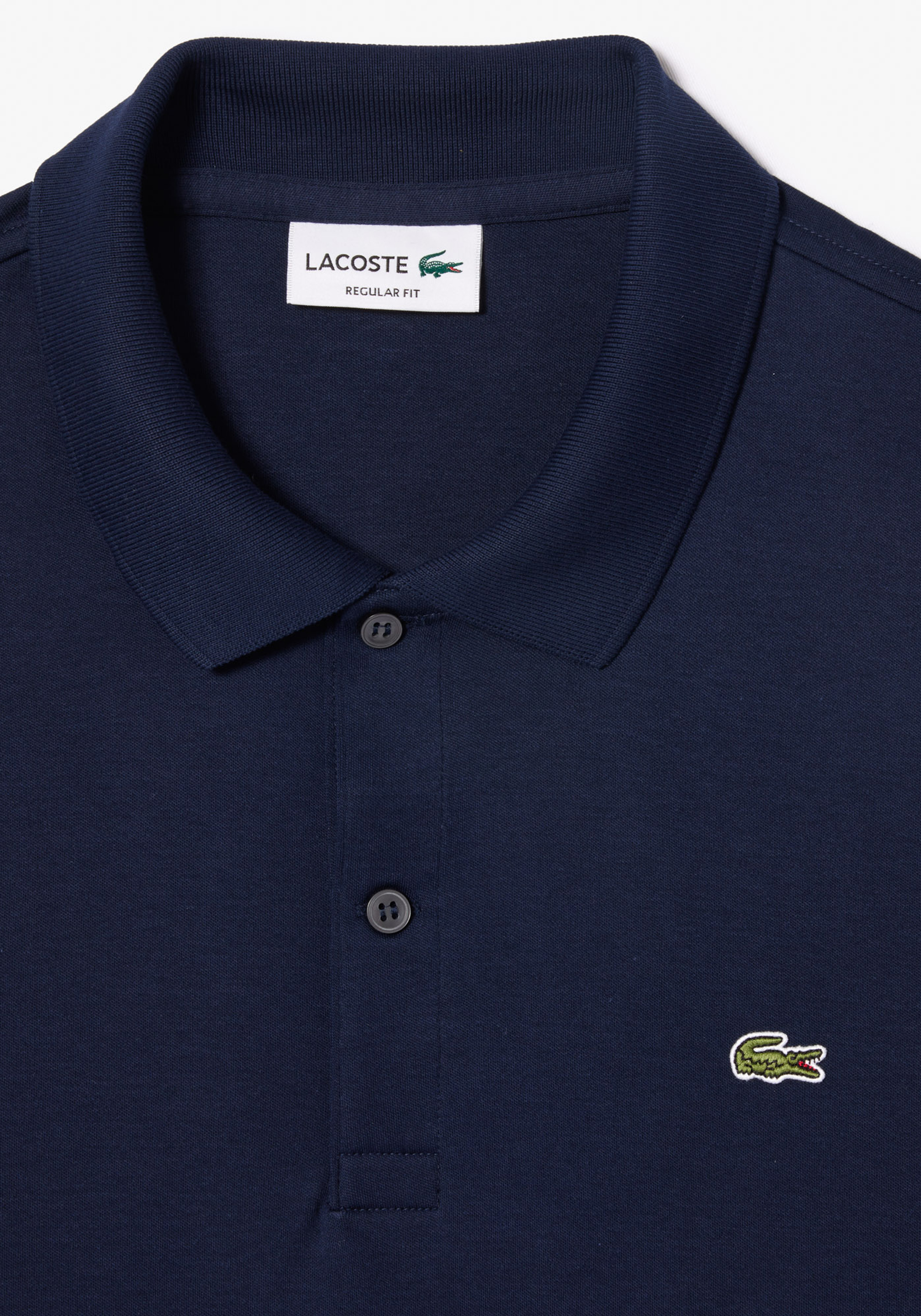 Lacoste Ultra Soft Polo Regular Fit, navy blauw
