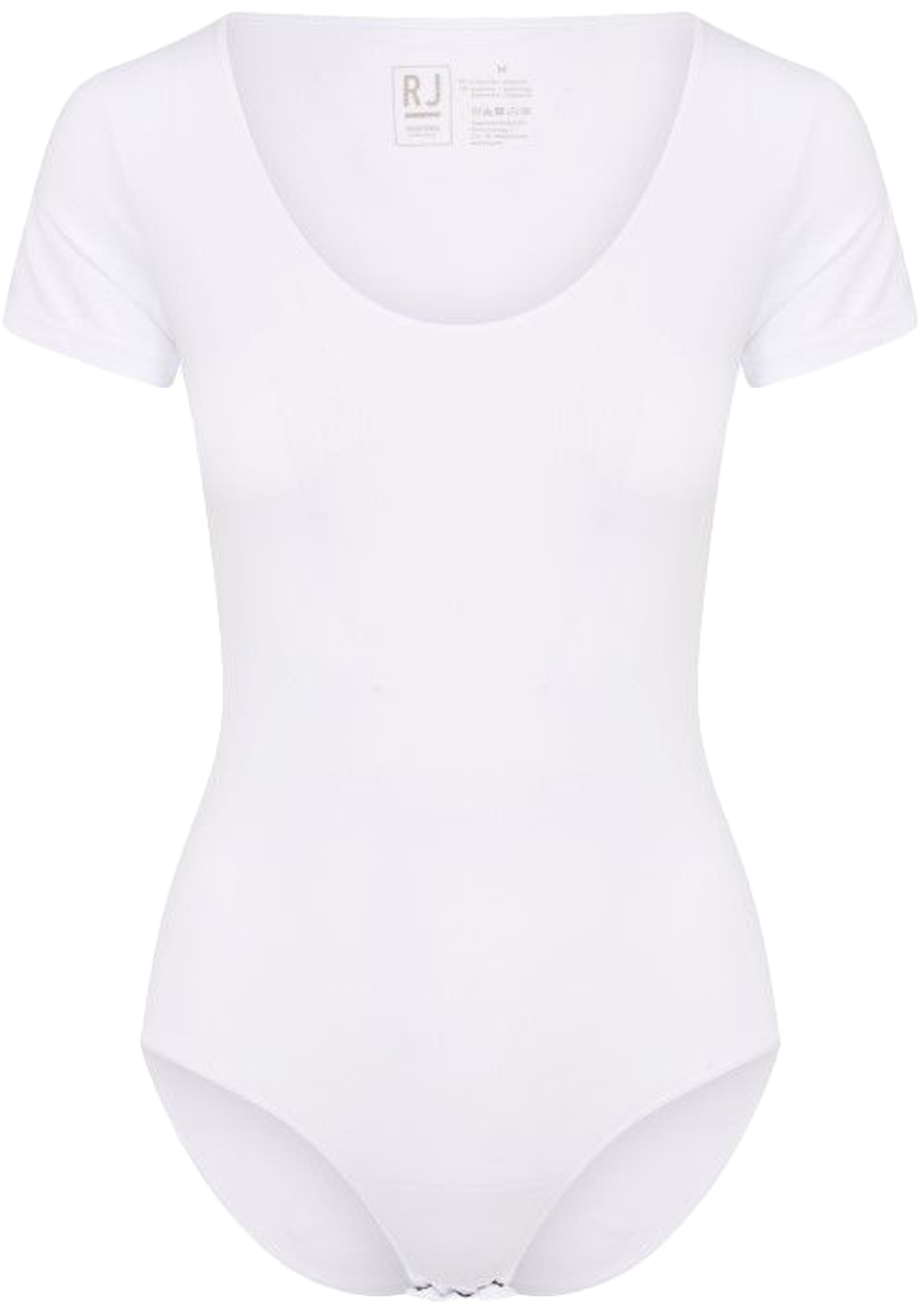 RJ Bodywear Pure Color dames body (1-pack), wit