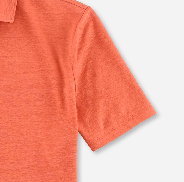 OLYMP Polo Level 5 Casual, slim fit polo, oranje