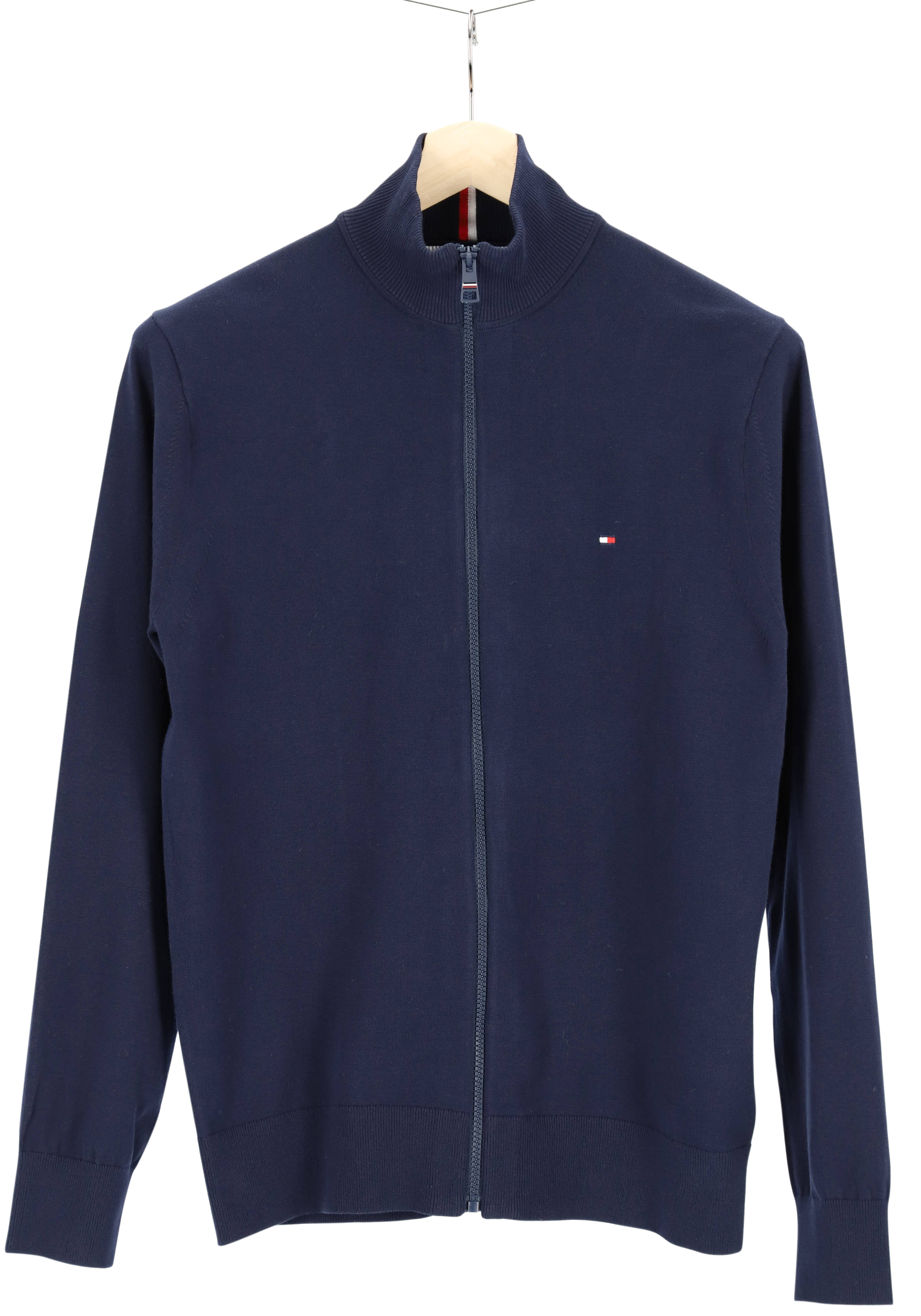 Tommy Hilfiger vest katoen, 1985 zip through, donkerblauw (Desert Sky)