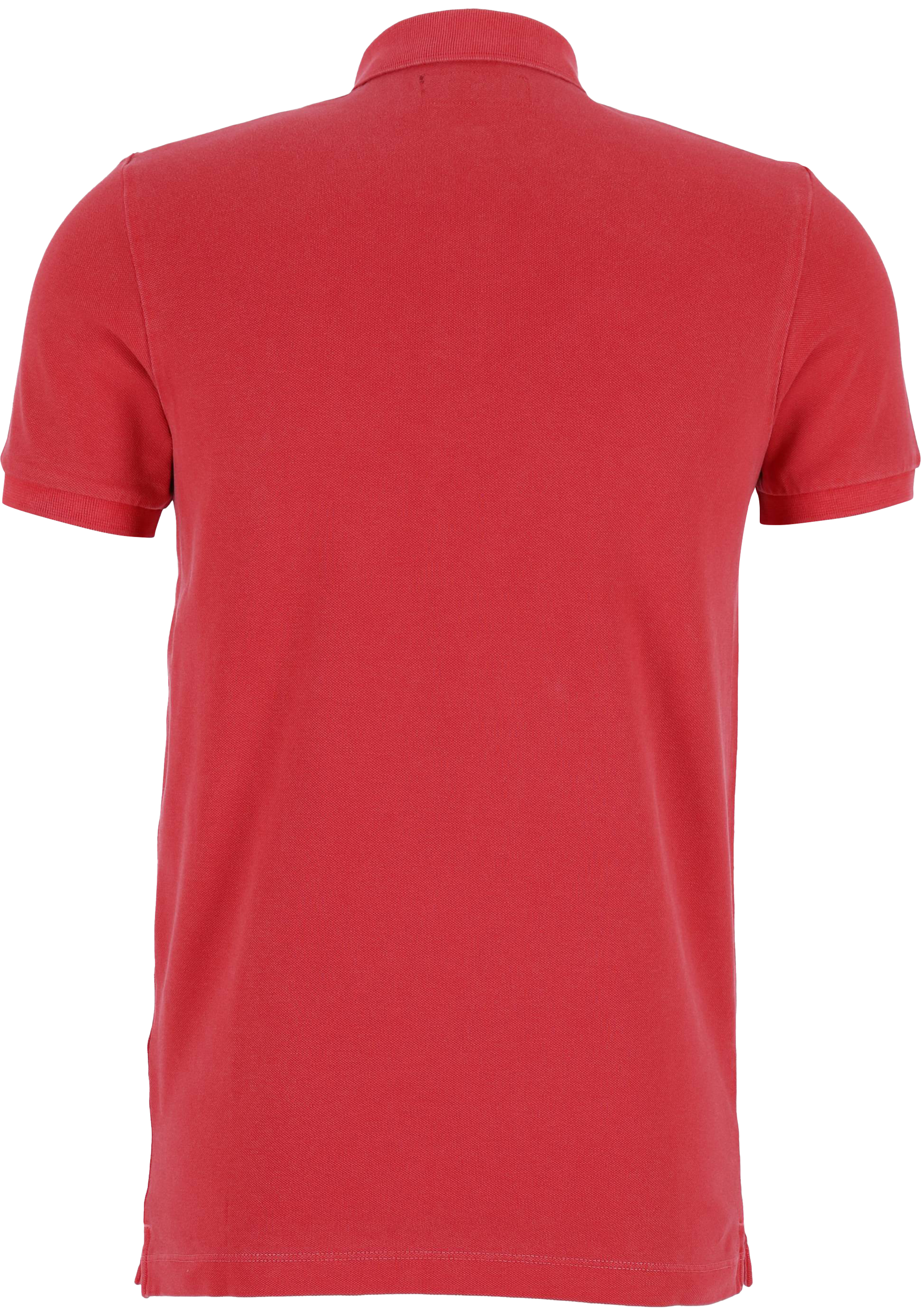 Marc O'Polo shaped fit polo, heren poloshirt korte mouw, rood