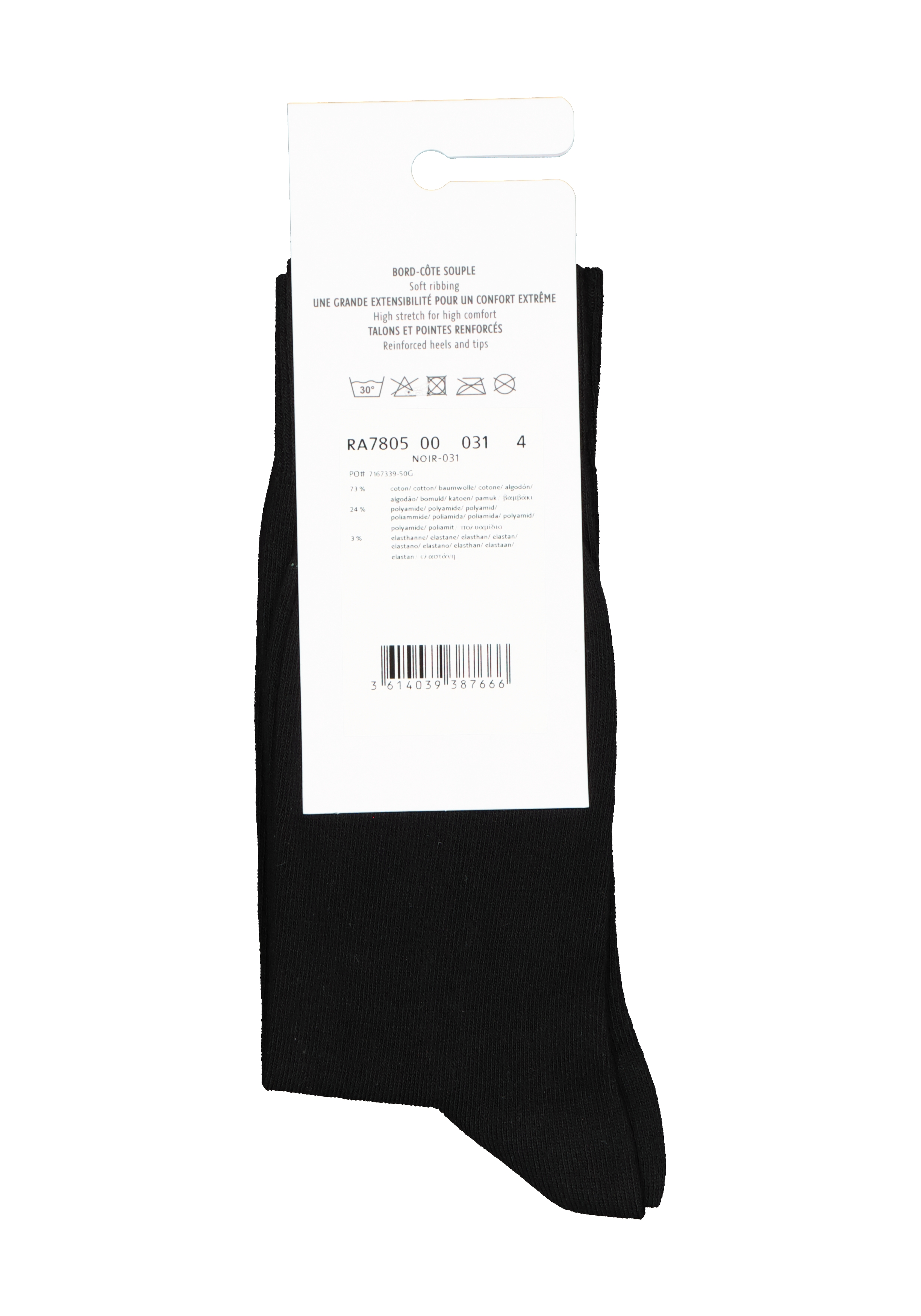 Lacoste sokken (1-pack), zwart