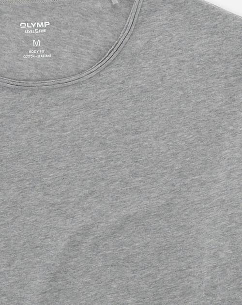 OLYMP Level Five Casual body fit T-shirt, zilvergrijs