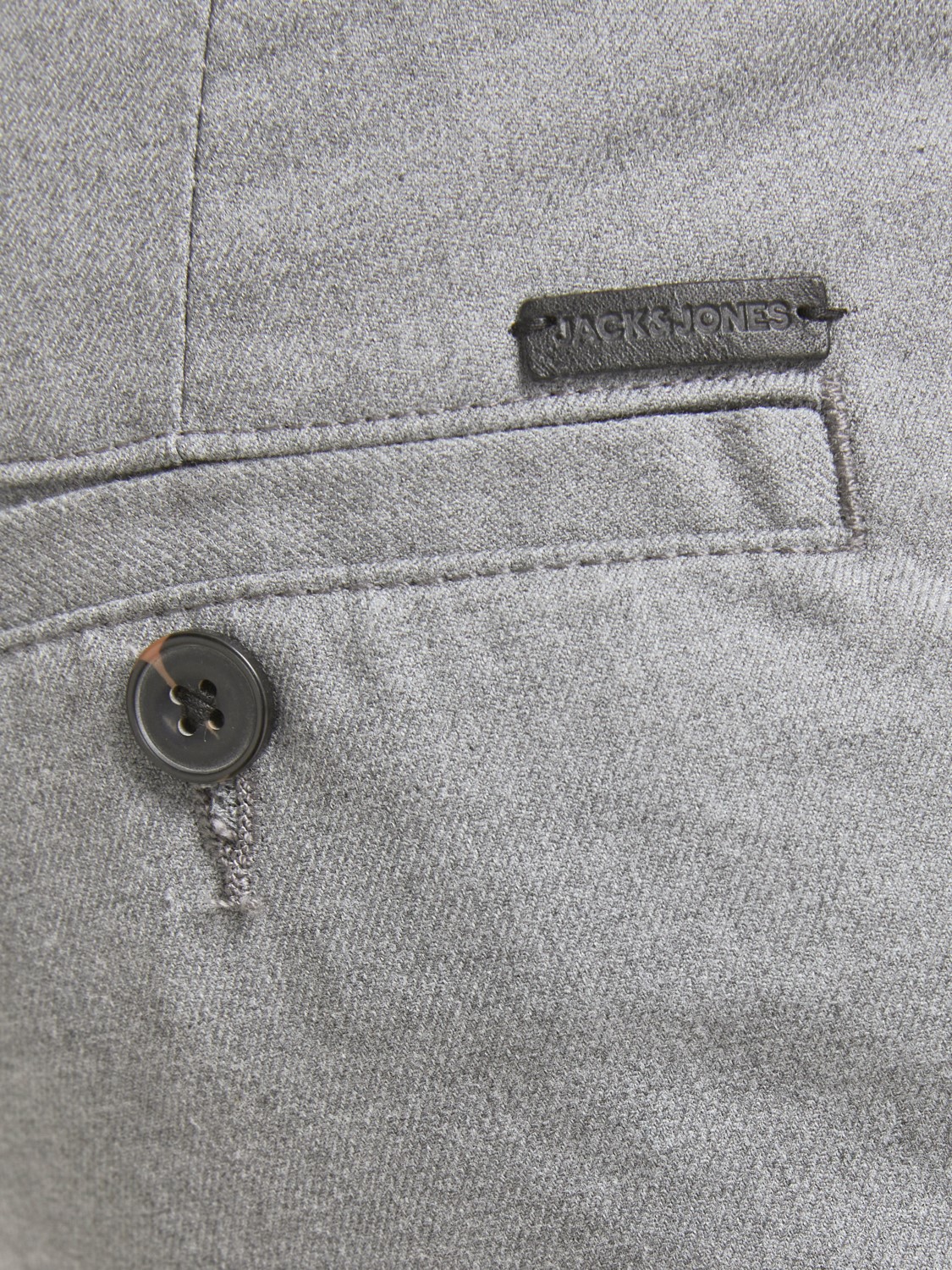 JACK & JONES Connor Shorts regular fit, heren chino korte broek, grijs melange