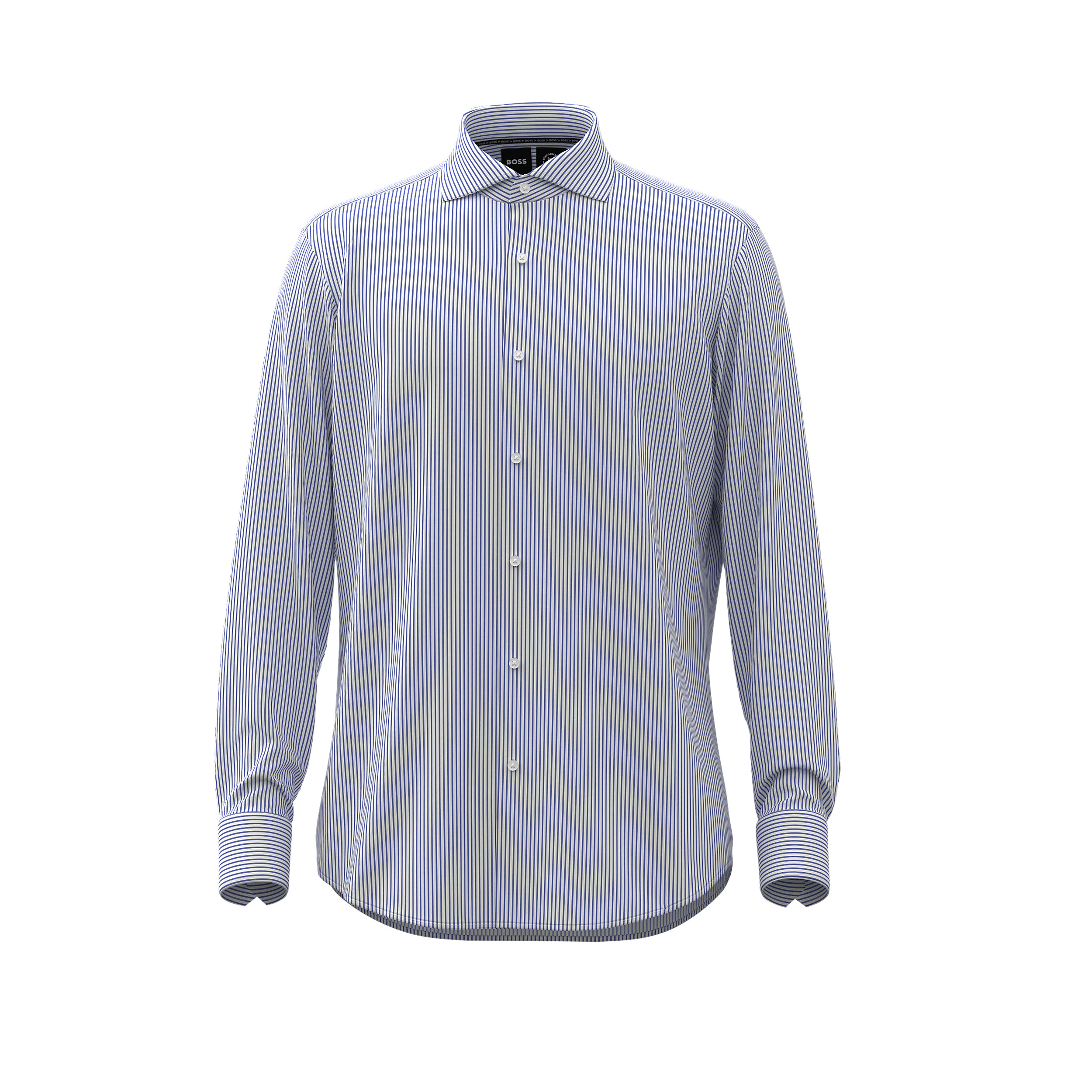 BOSS Joe regular fit overhemd, twill, blauw