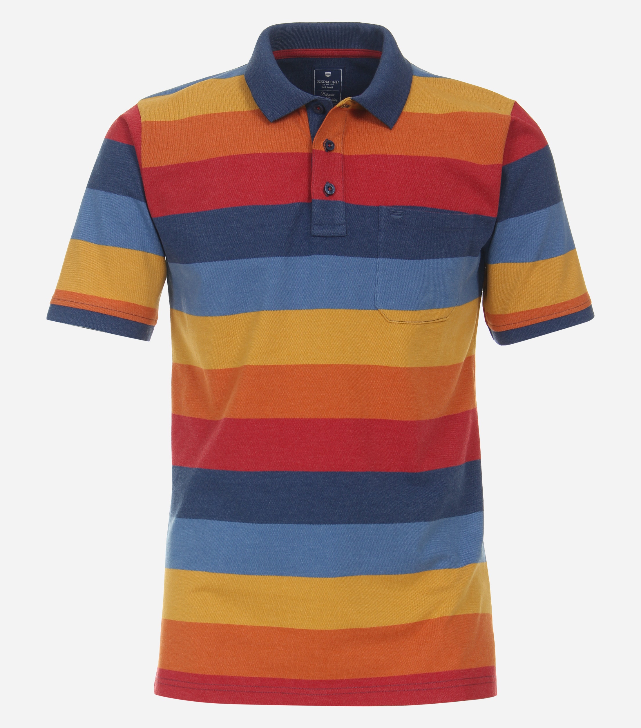 Redmond regular fit heren polo, pique, rood