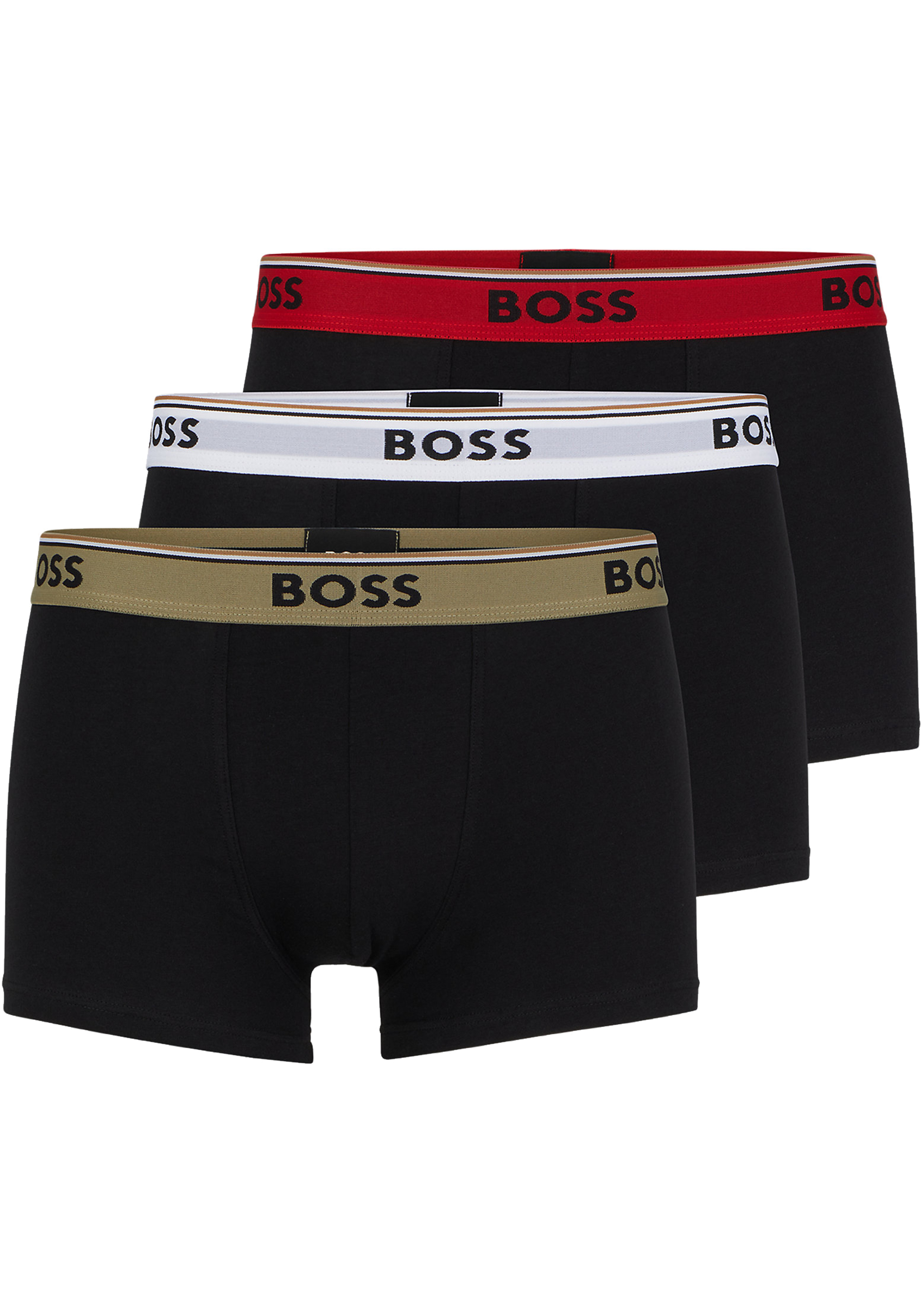 HUGO BOSS Power trunks (3-pack), heren boxers kort, multicolor
