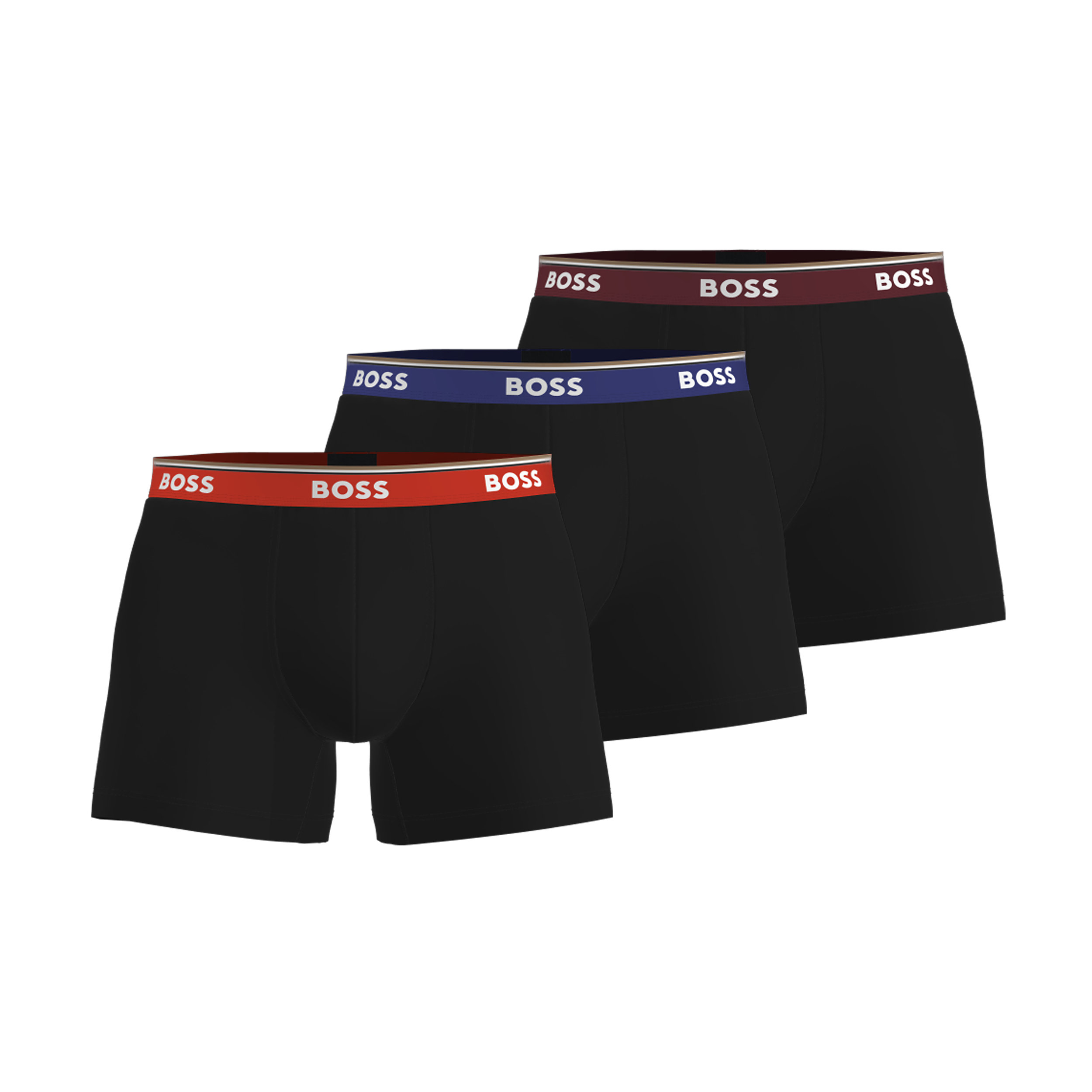 HUGO BOSS Power boxer briefs (3-pack), heren boxers normale lengte, multicolor (set met verschillende kleuren)