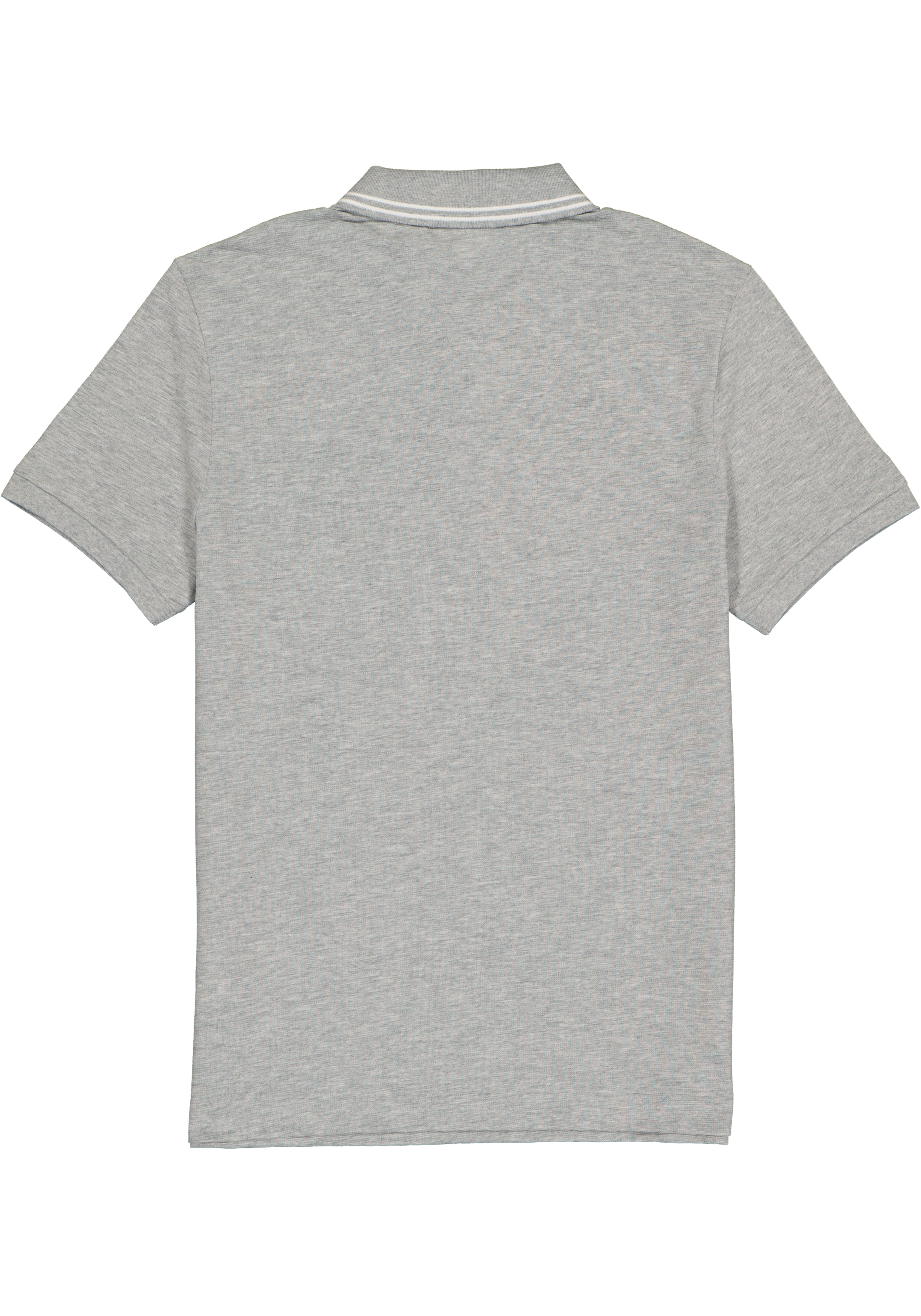 Lacoste Sport polo Regular Fit, super light knit, grijs melange met wit