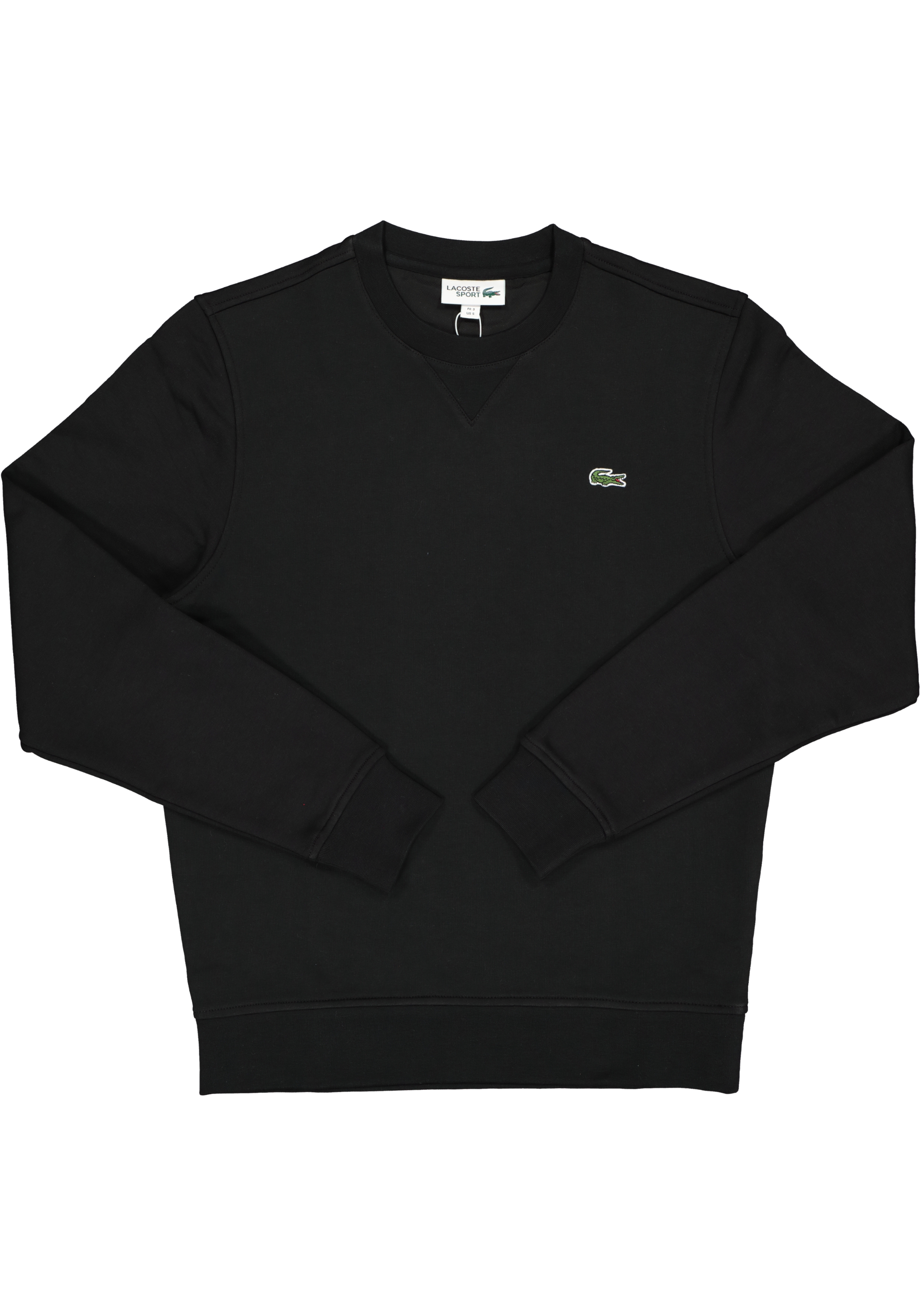 Lacoste heren sweatshirt, zwart