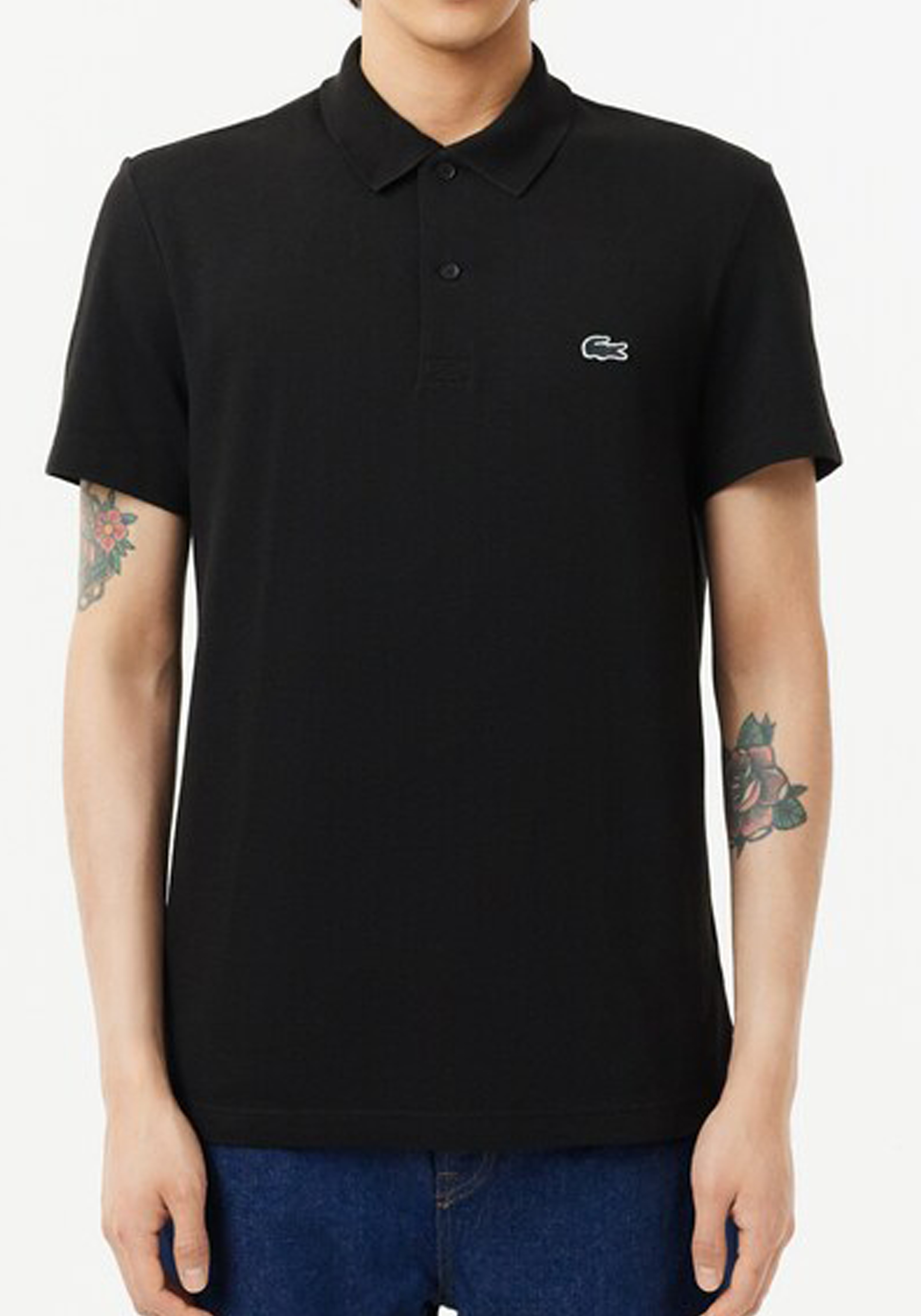 Lacoste Sport Polo Regular Fit stretch, zwart