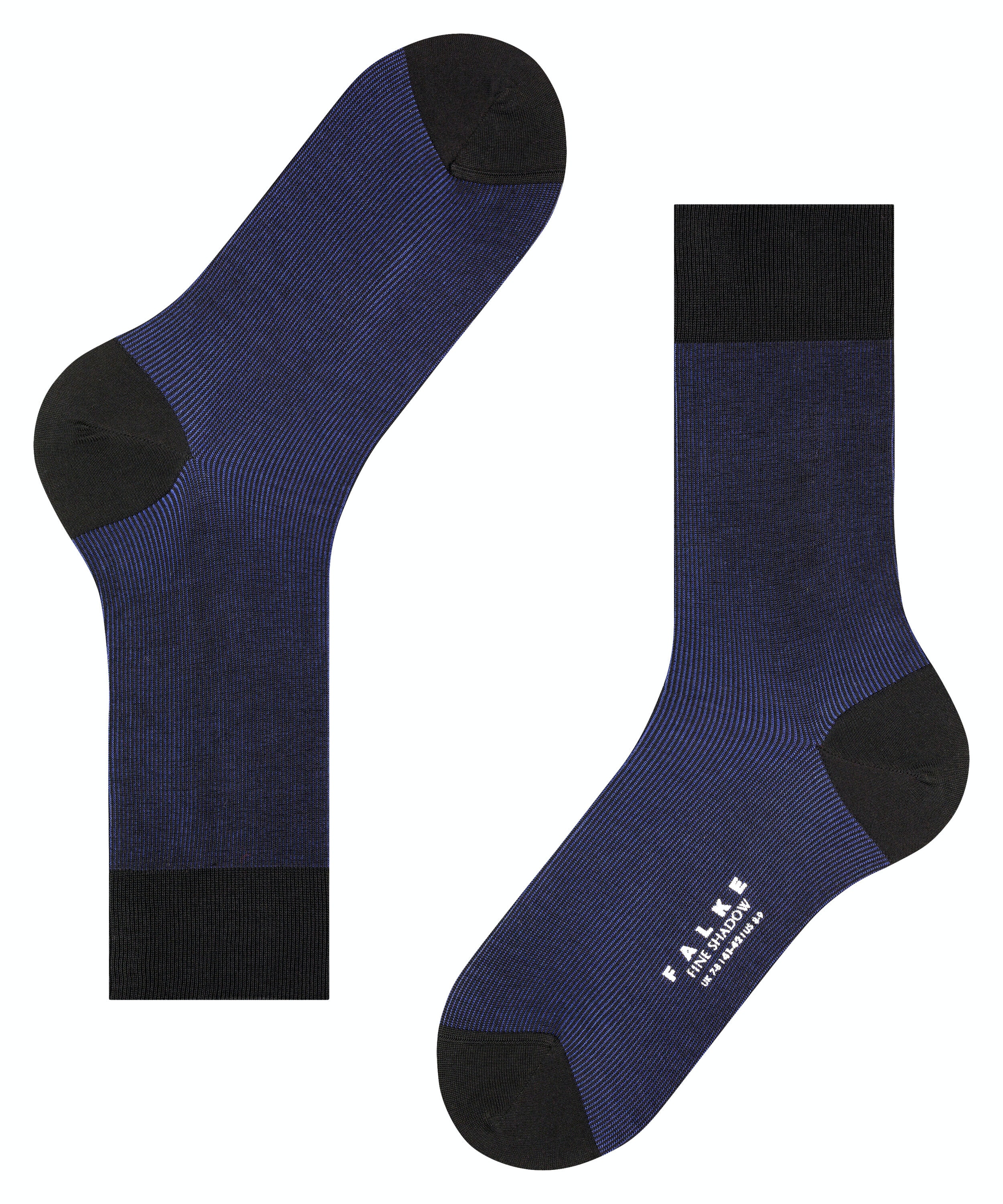 FALKE Fine Shadow herensokken, zwart (black)