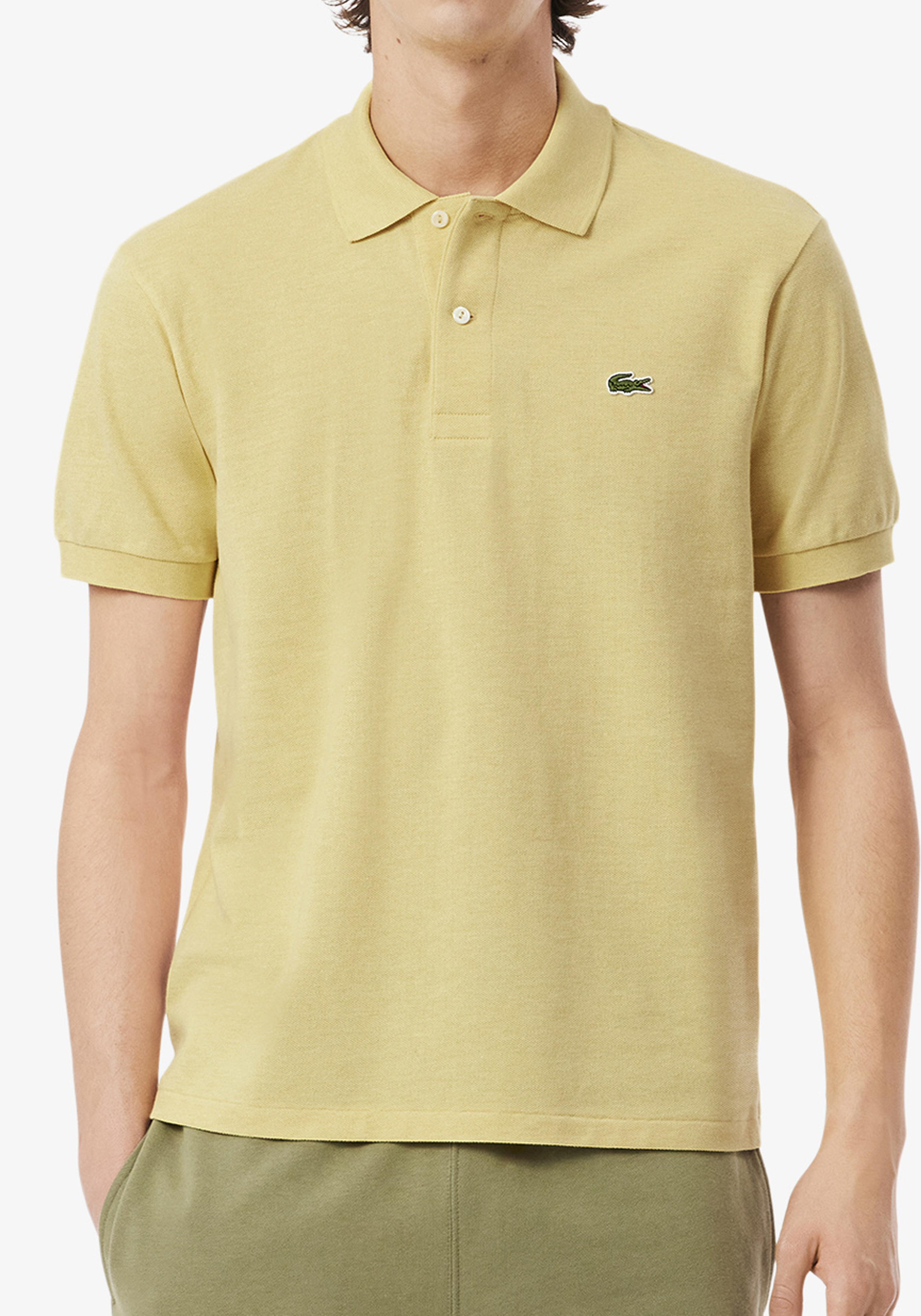 Lacoste Classic Fit polo, geel melange