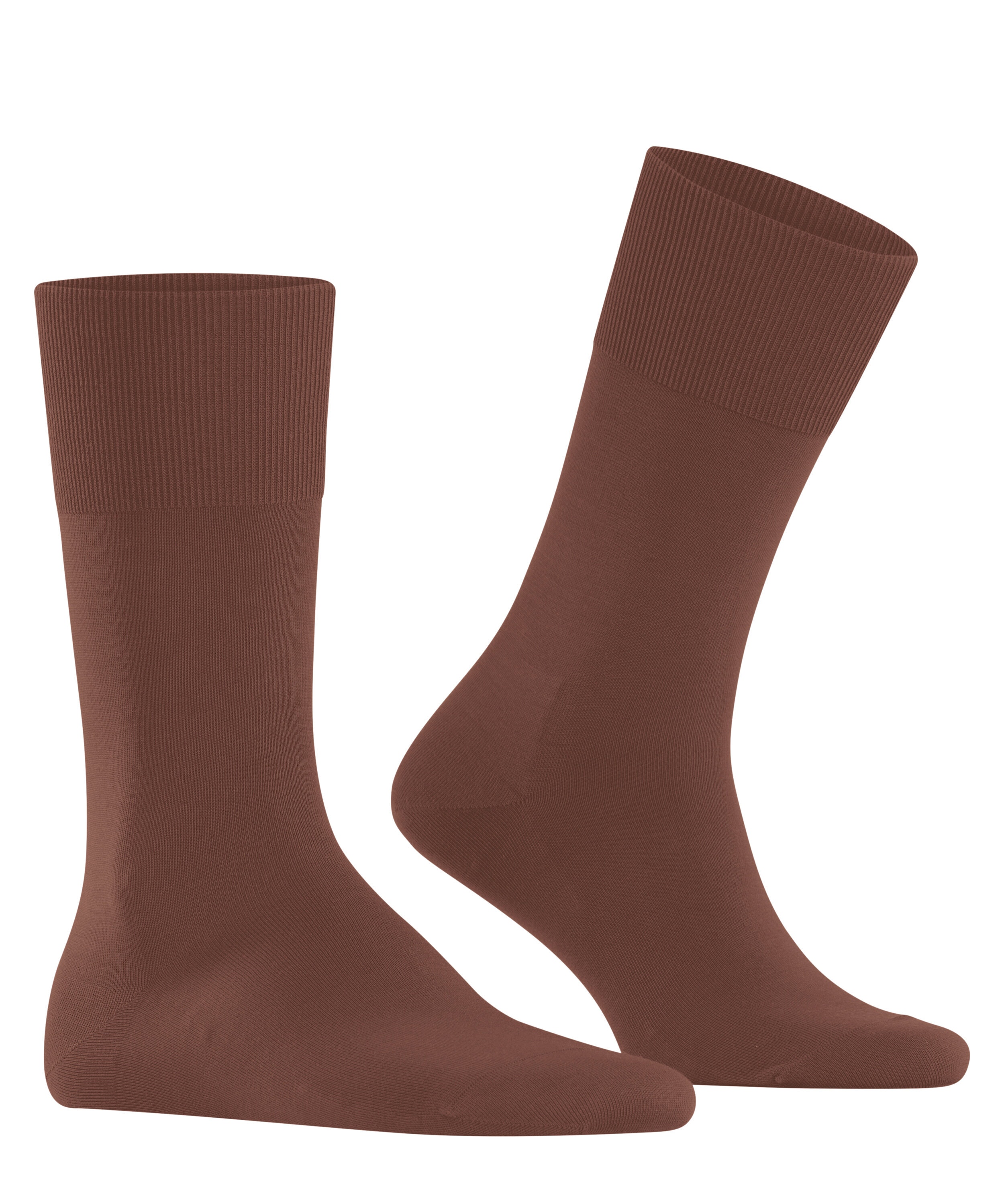 FALKE ClimaWool herensokken, cognac bruin (brandy)