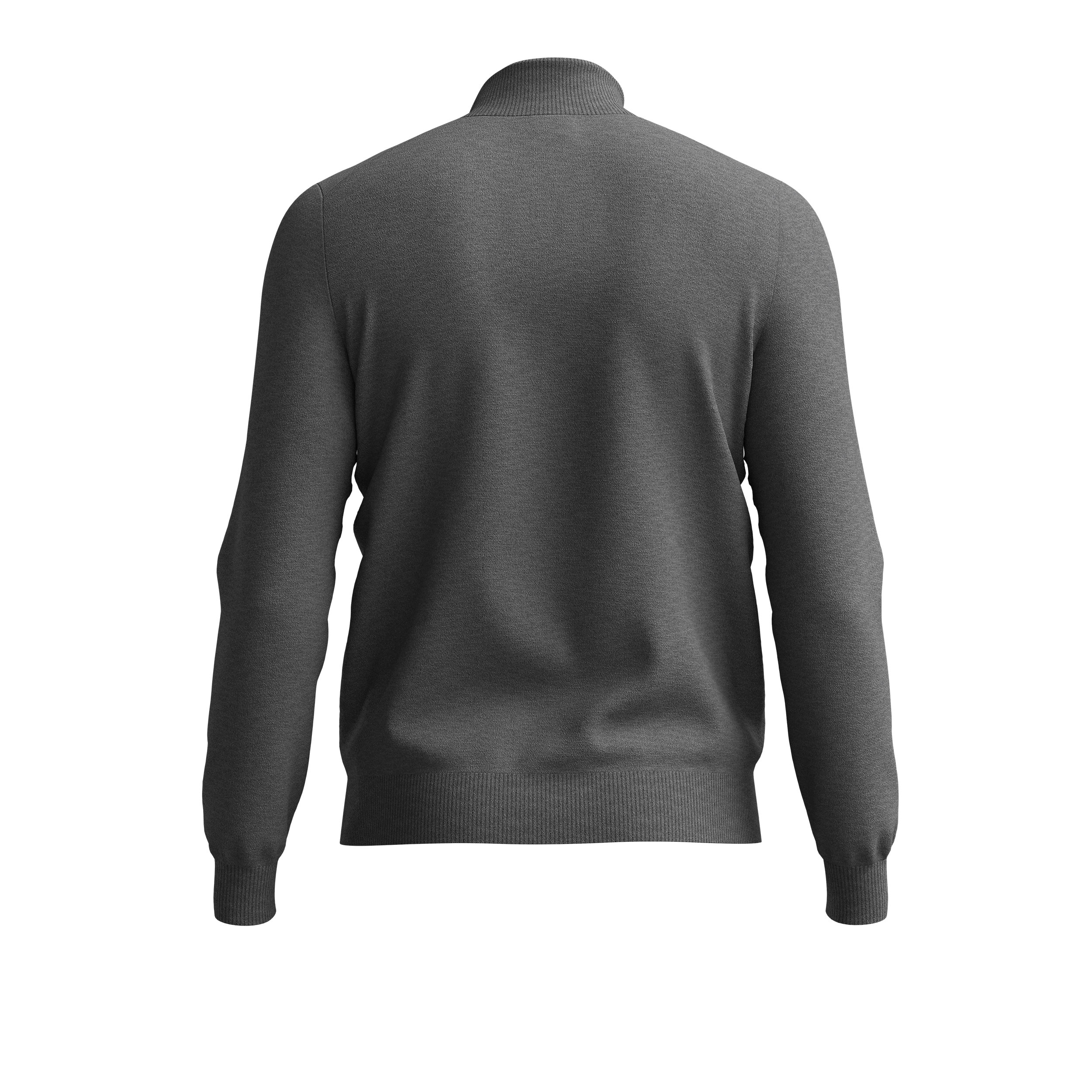 BOSS Balonso regular fit vest wol, heren vest middeldik, middengrijs