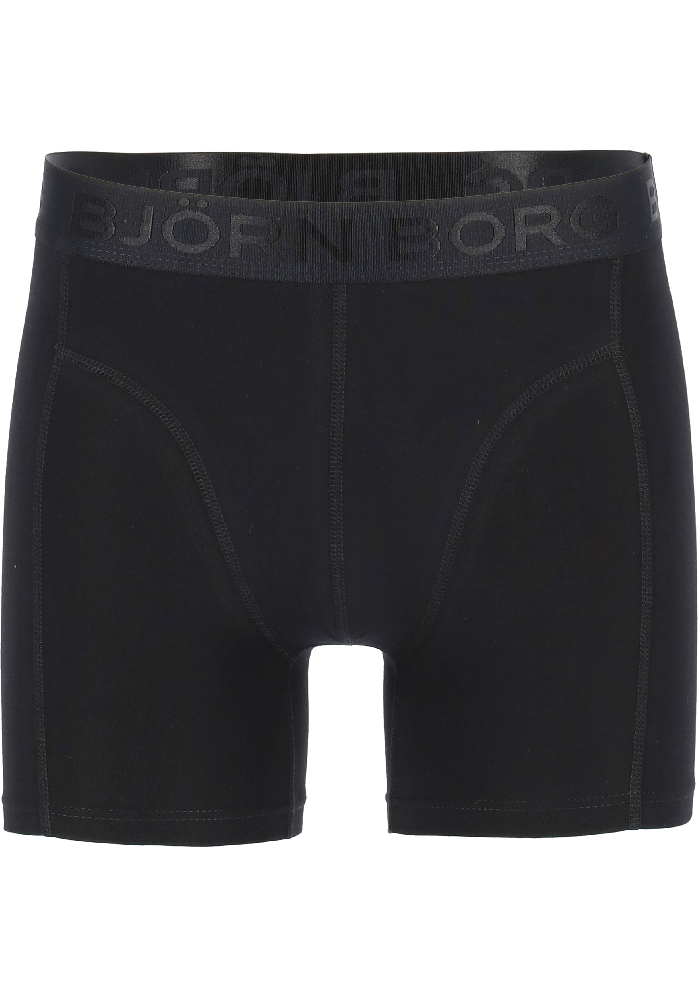 Bjorn Borg Cotton Stretch Shorts (2-pack), heren boxers normale lengte, zwart