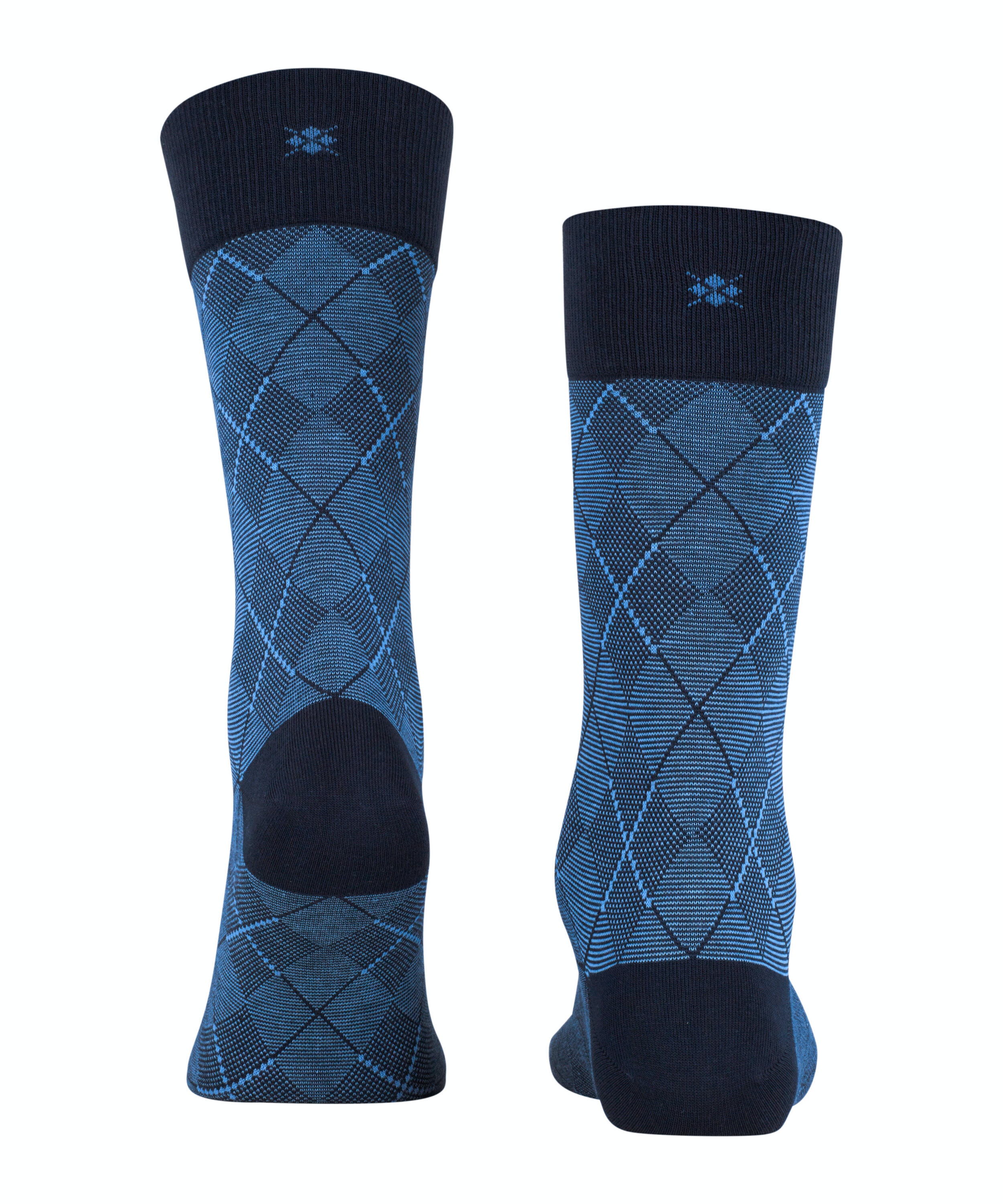 Burlington Carrington herensokken, blauw (marine)
