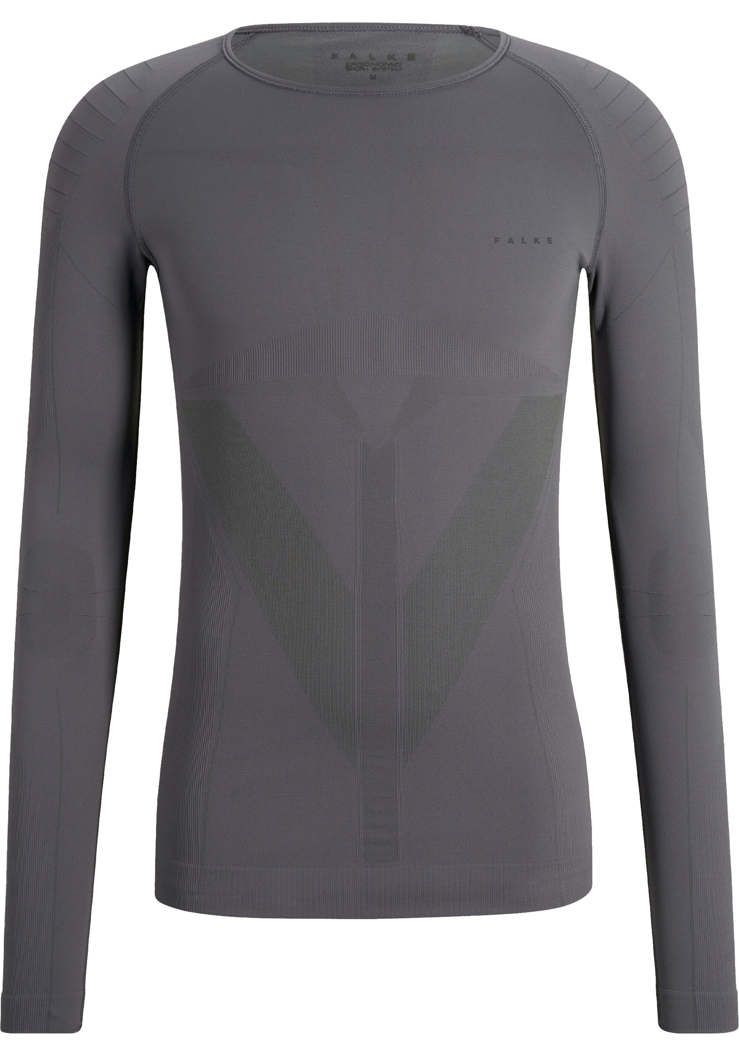 FALKE heren lange mouw shirt Warm, thermoshirt, grijs (concrete)
