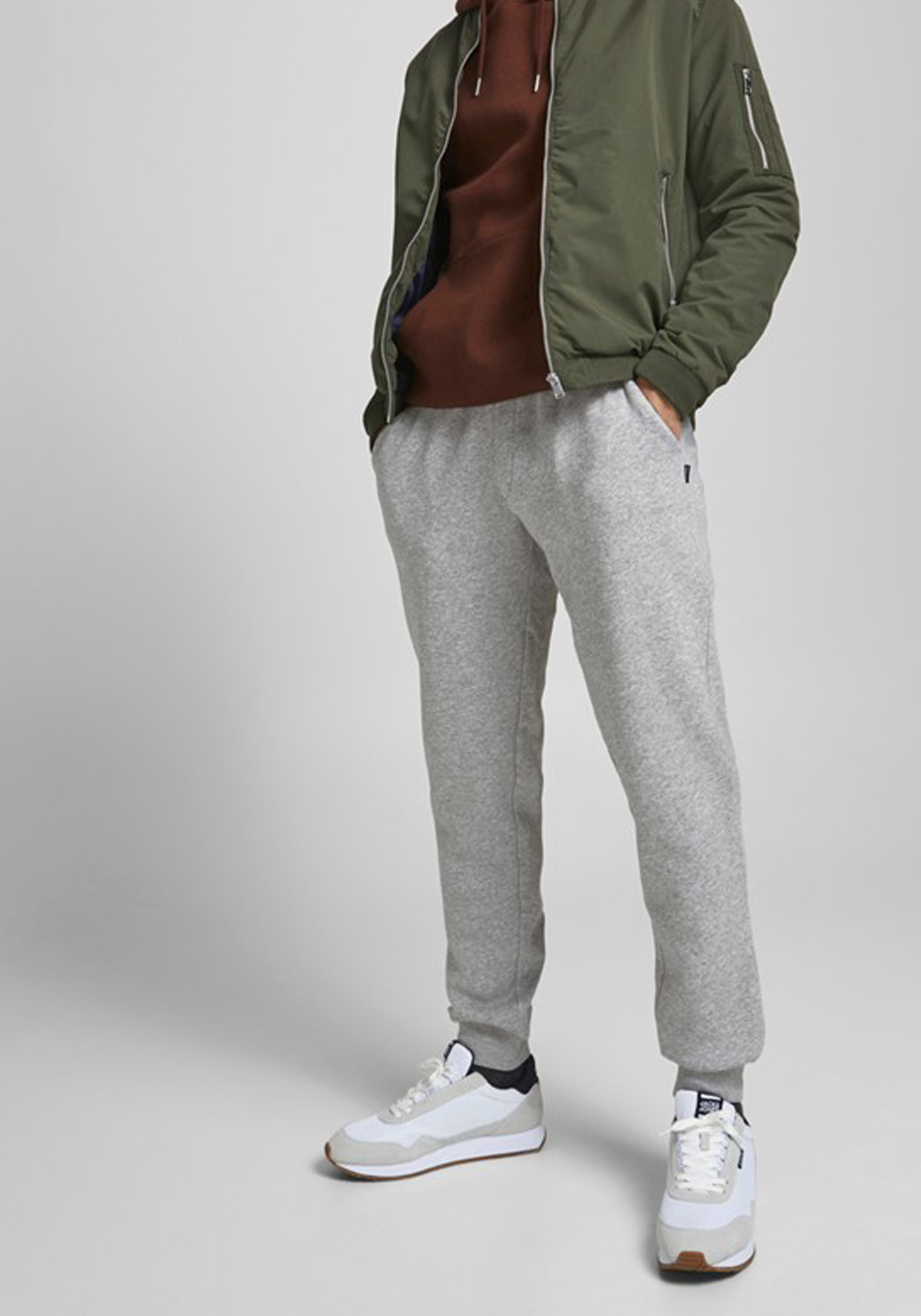 JACK & JONES Gordon Soft joggingbroek, lichtgrijs