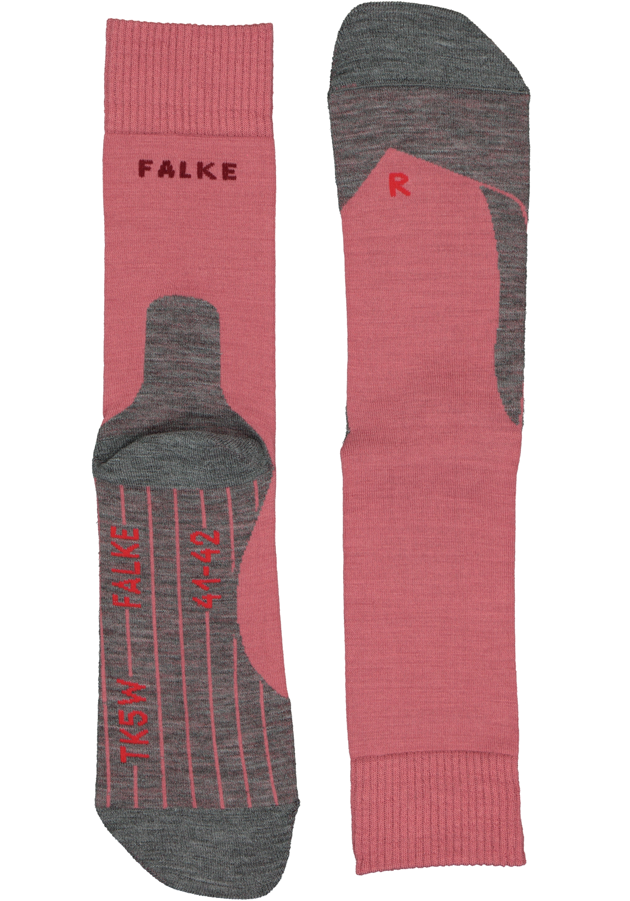 FALKE TK5 dames wandelsokken, roze (mixed berry)