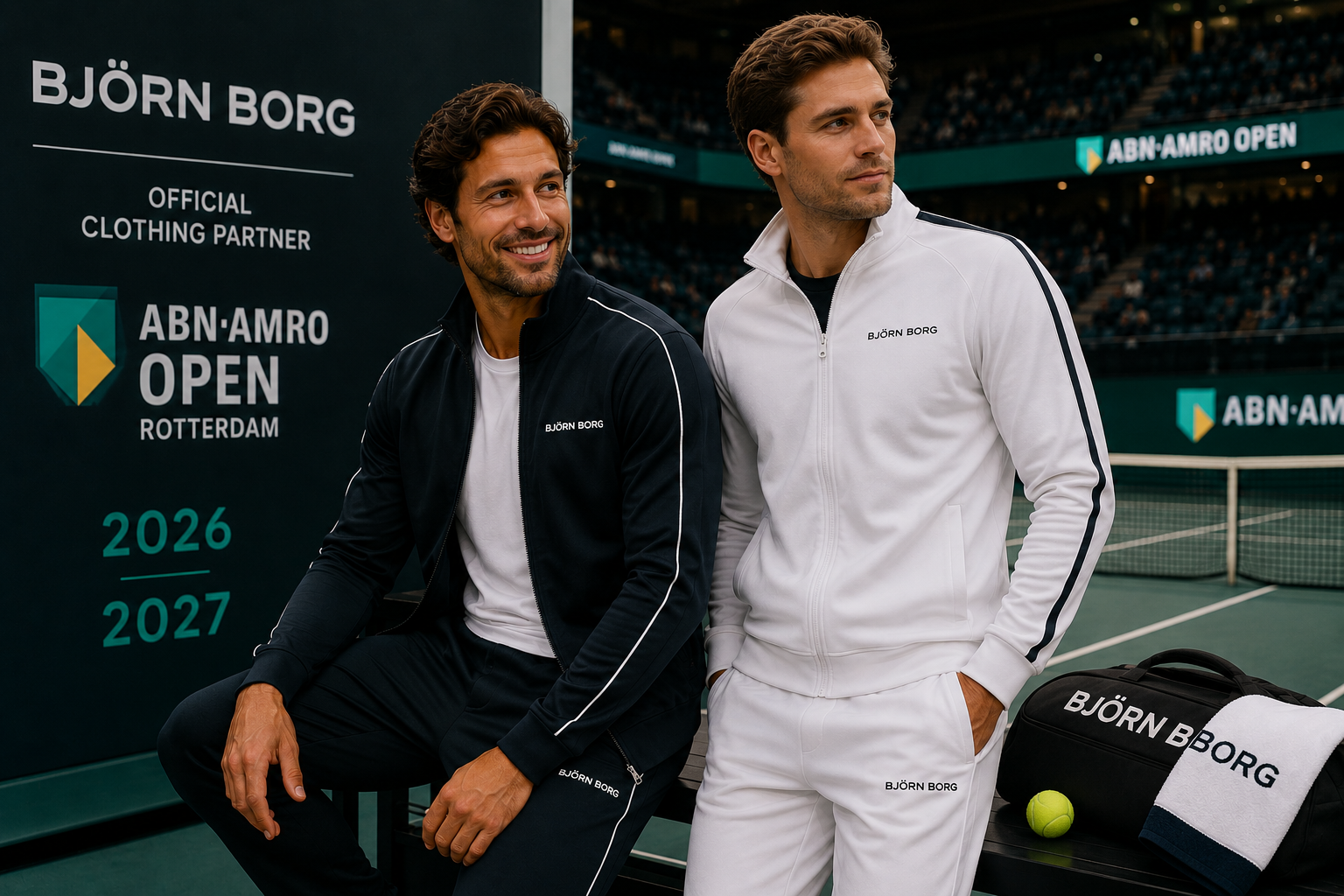 Björn Borg is kledingpartner van de ABN AMRO Open in 2026 en 2027