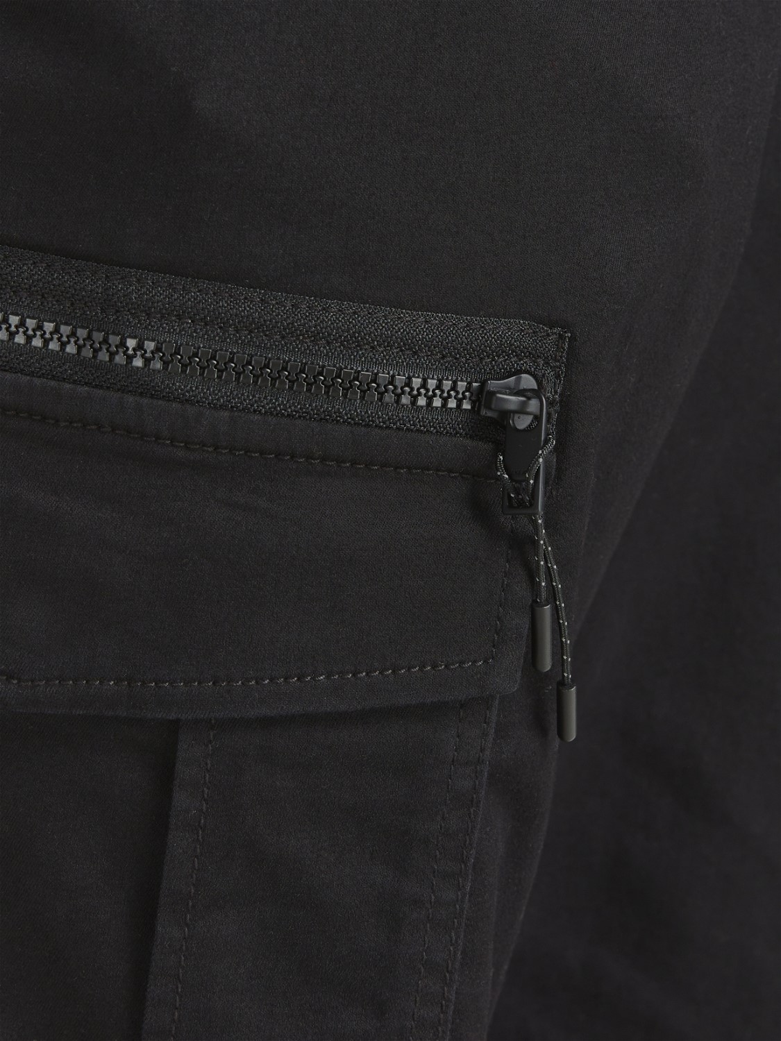 JACK & JONES Ace Dex Tapered loose fit, heren cargo broek, zwart
