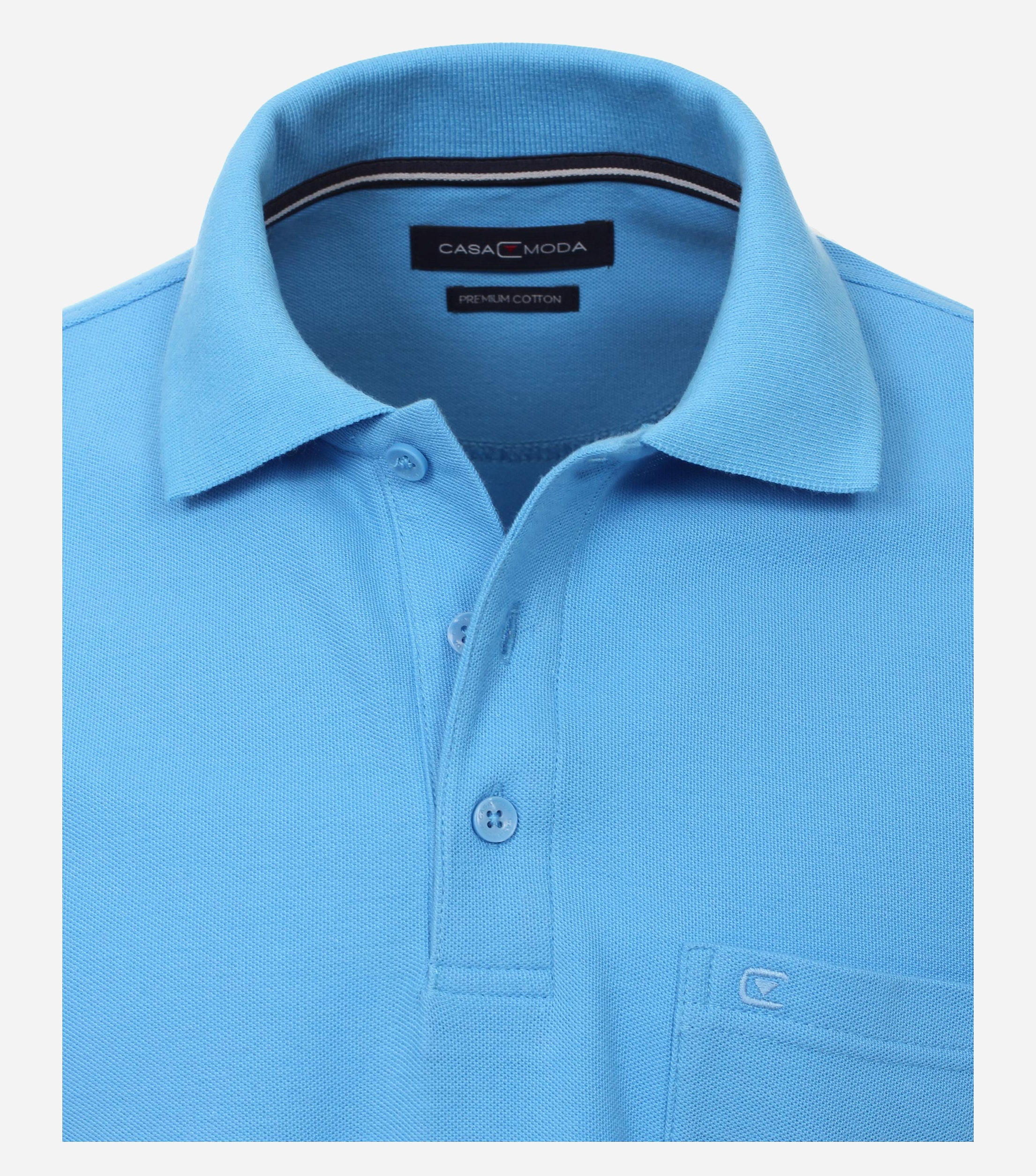 CASA MODA comfort fit heren polo, blauw