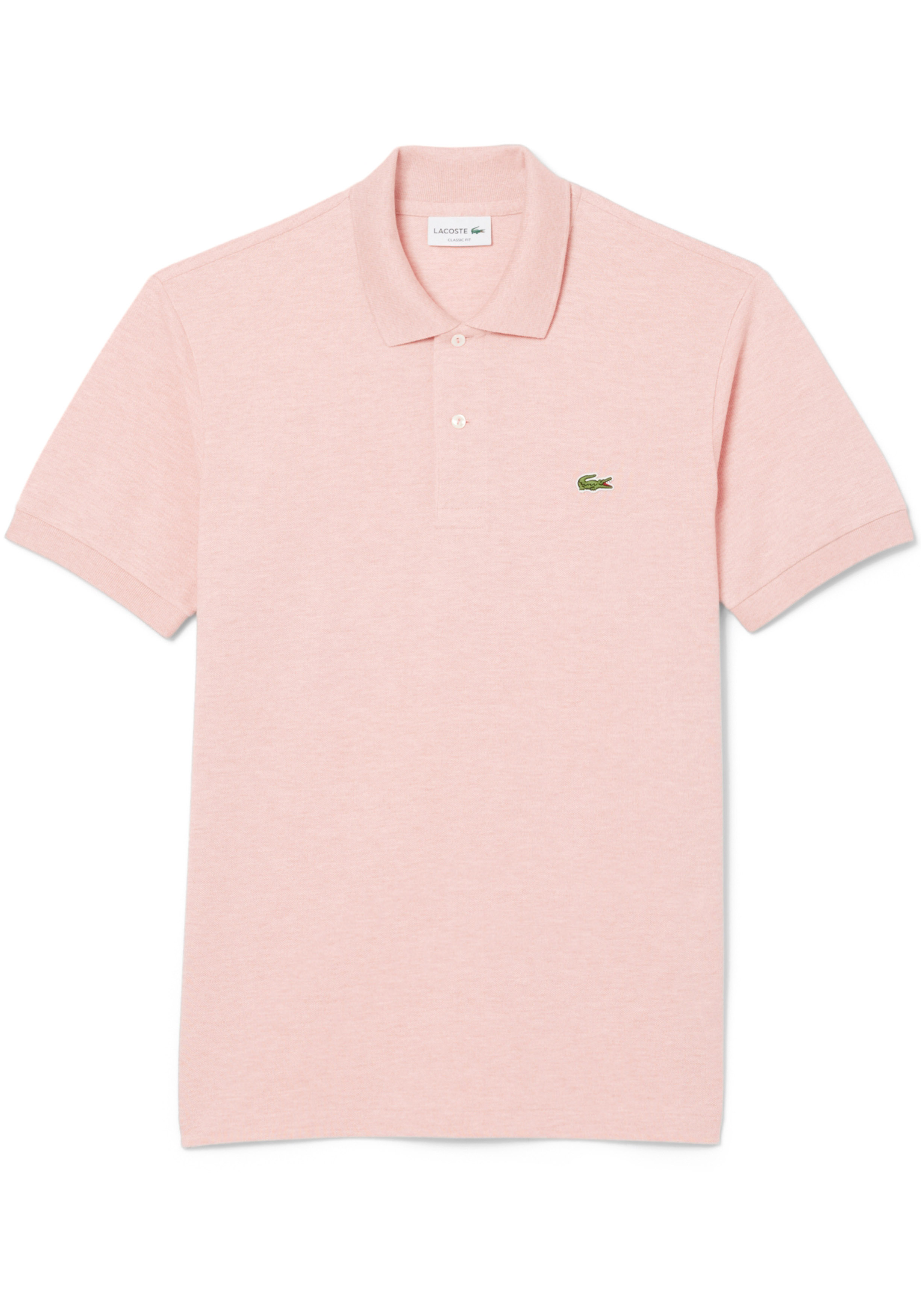 Lacoste Classic Fit polo, roze melange