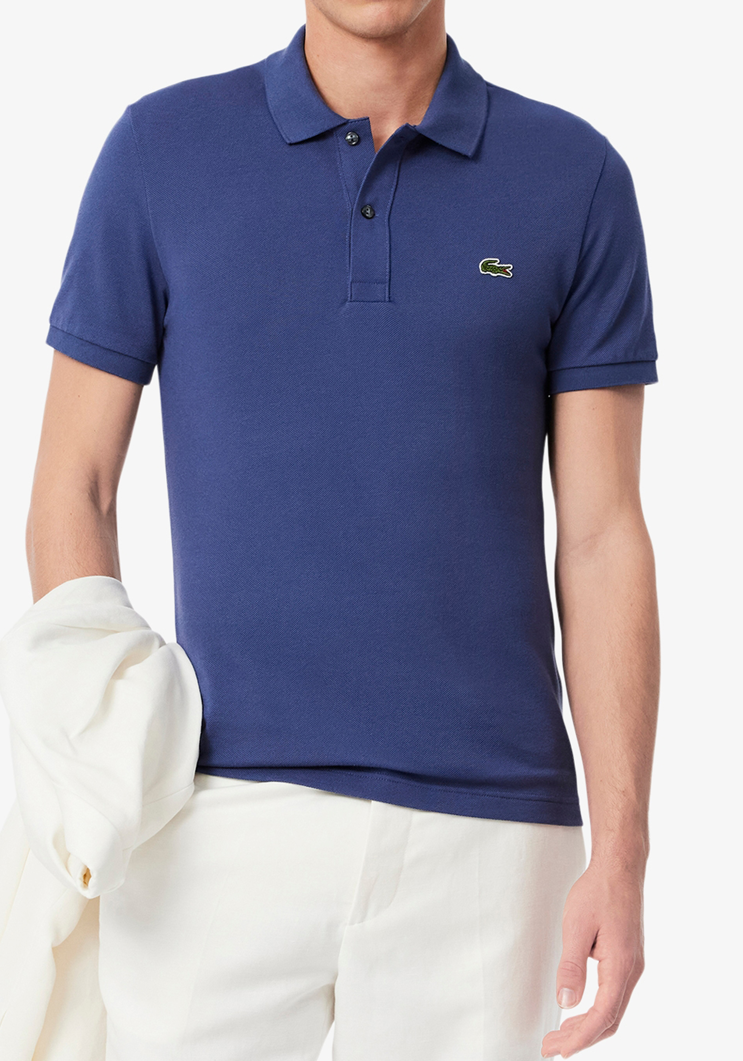 Lacoste Slim Fit polo, primula blauw