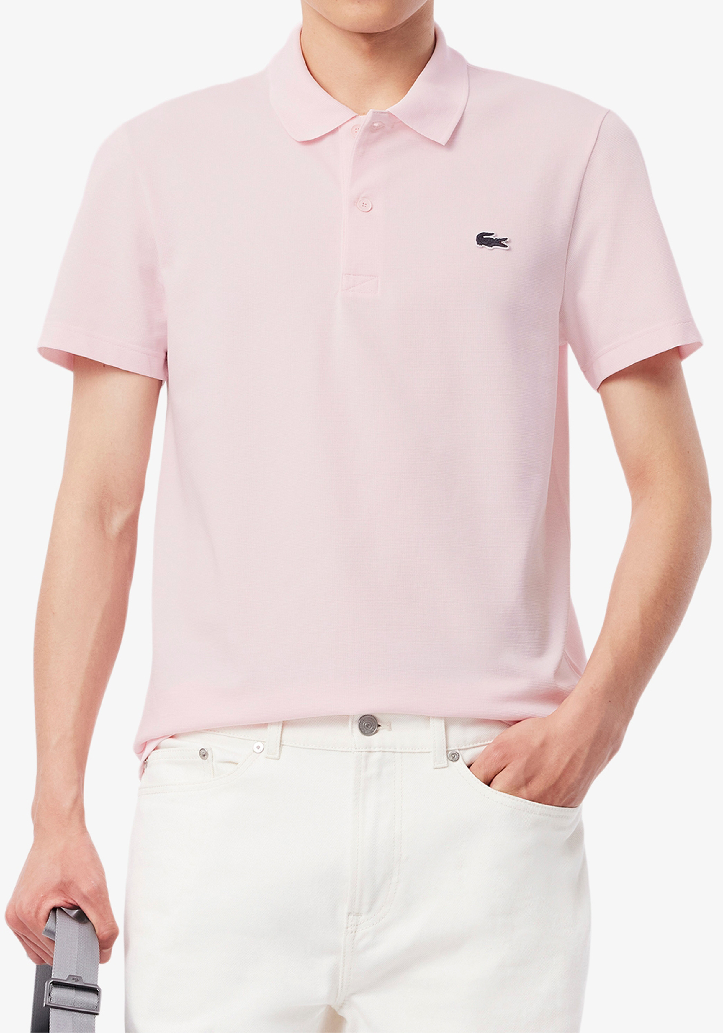 Lacoste Sport Polo Regular Fit stretch, lichtroze