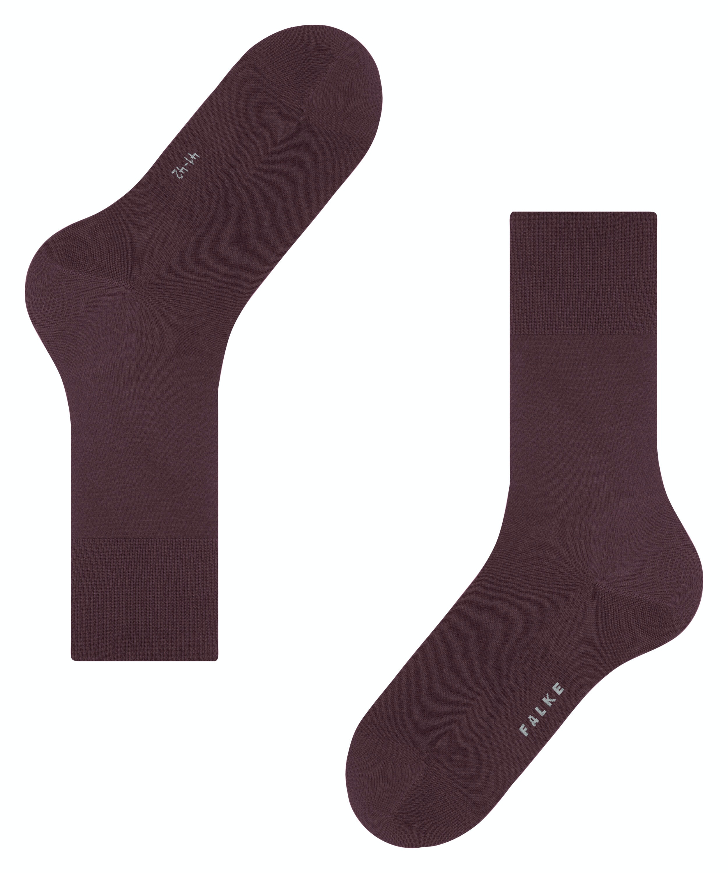 FALKE ClimaWool herensokken, donkerrood (barolo)