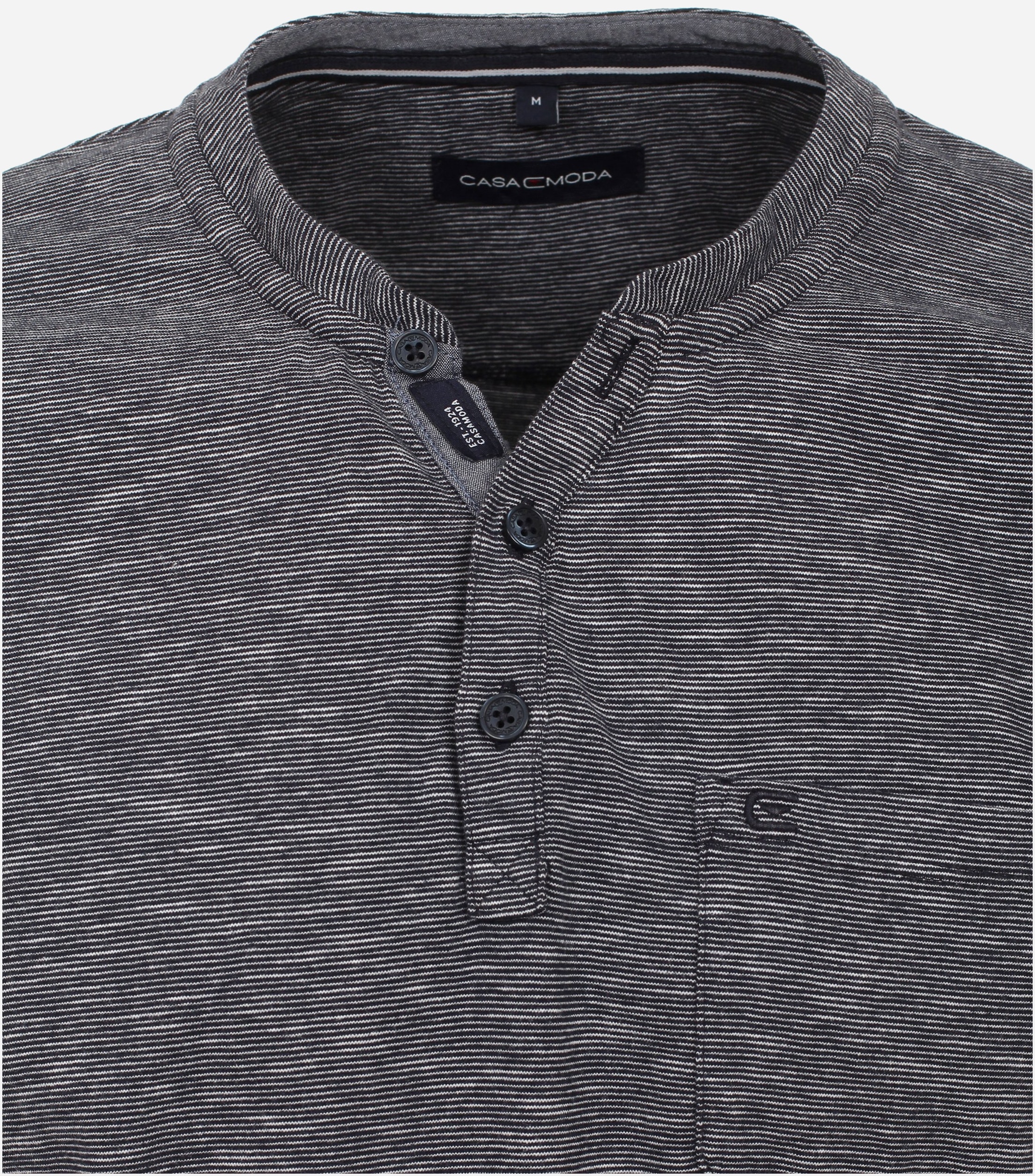 CASA MODA comfort fit heren T-shirt, blauw dessin