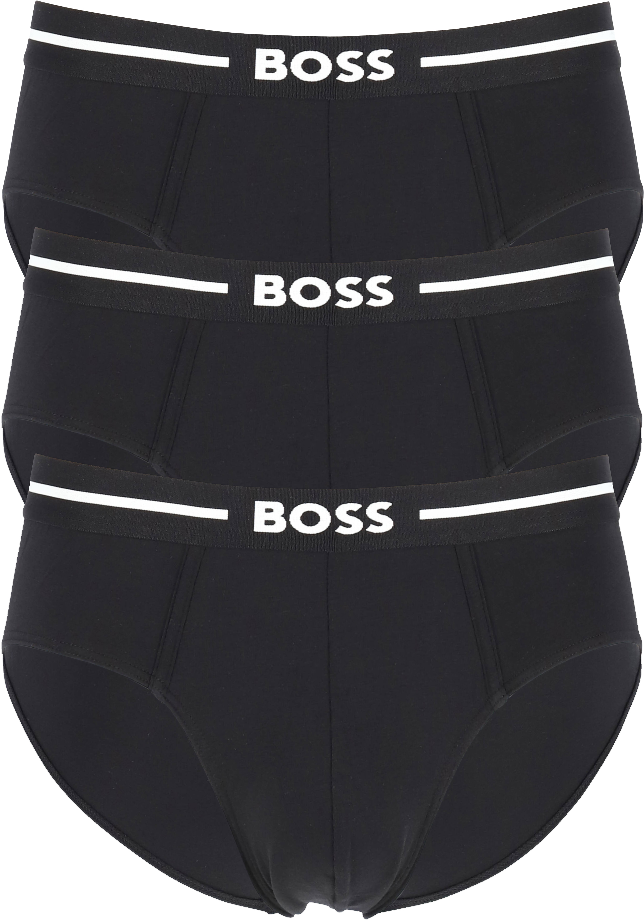 HUGO hipster briefs (3-pack), heren slips, wit HUGO hipster briefs (3-pack), heren slips, wit